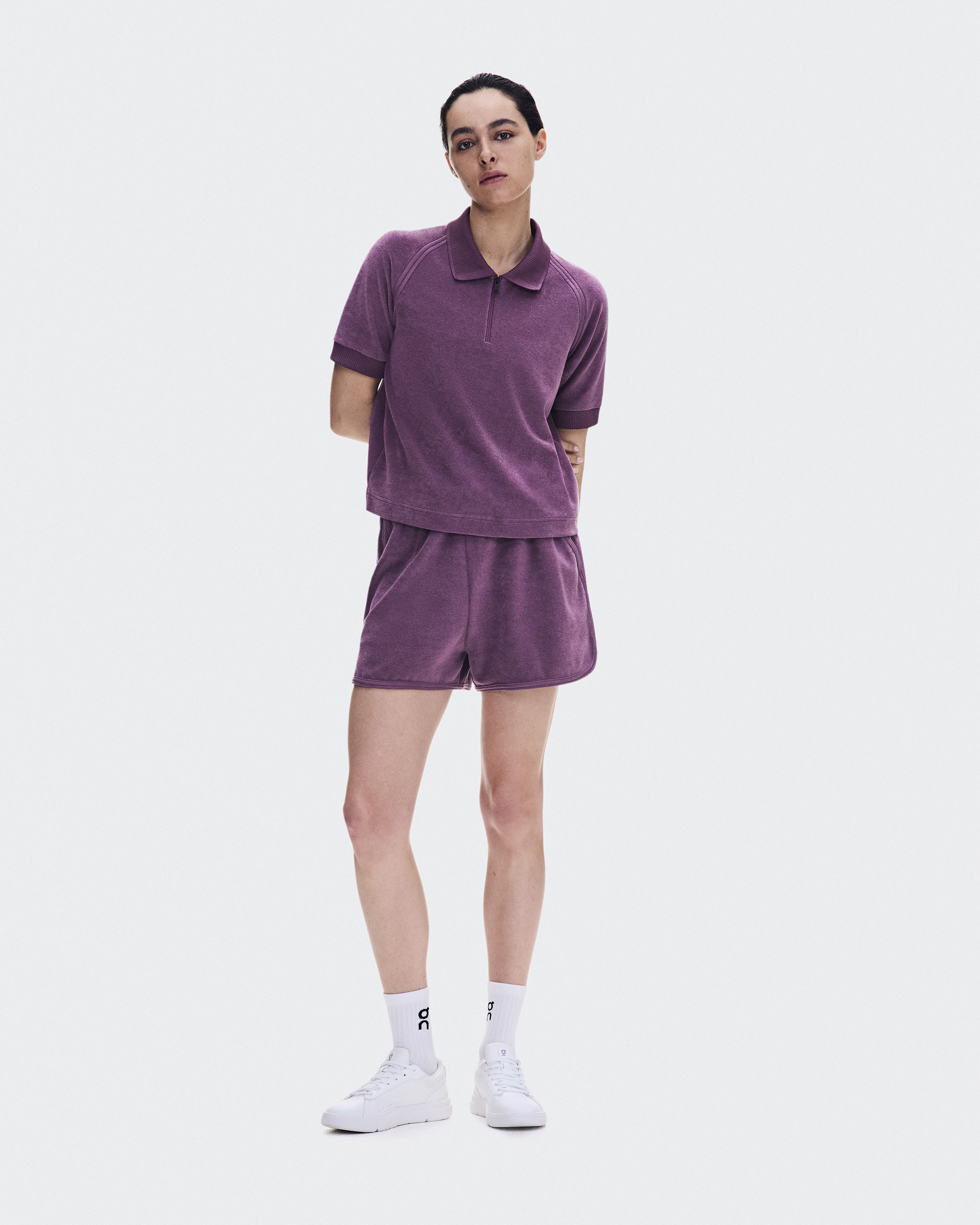 Courtside Polo Terry - Cassis