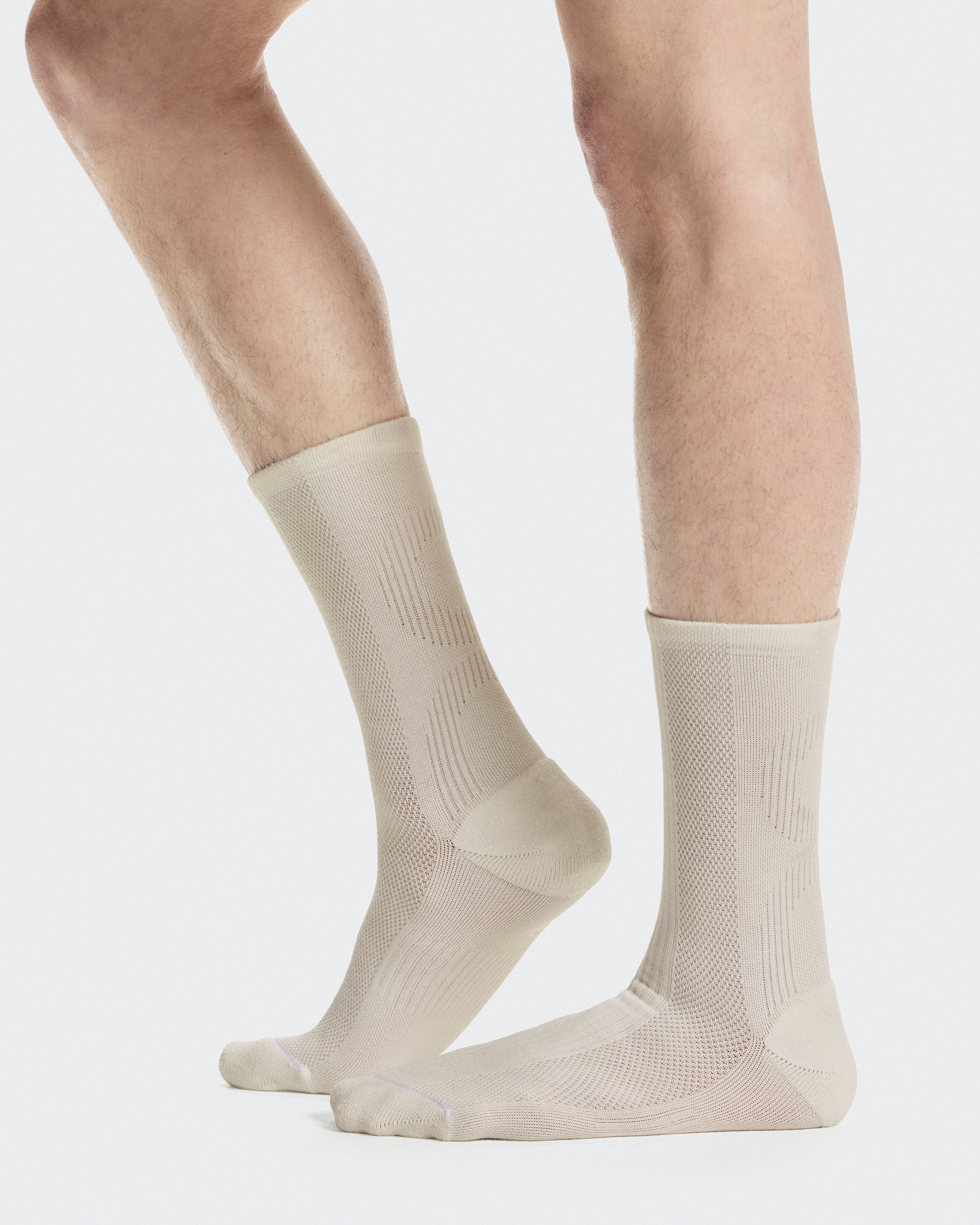 Hybrid Sock High 2P - Ivory