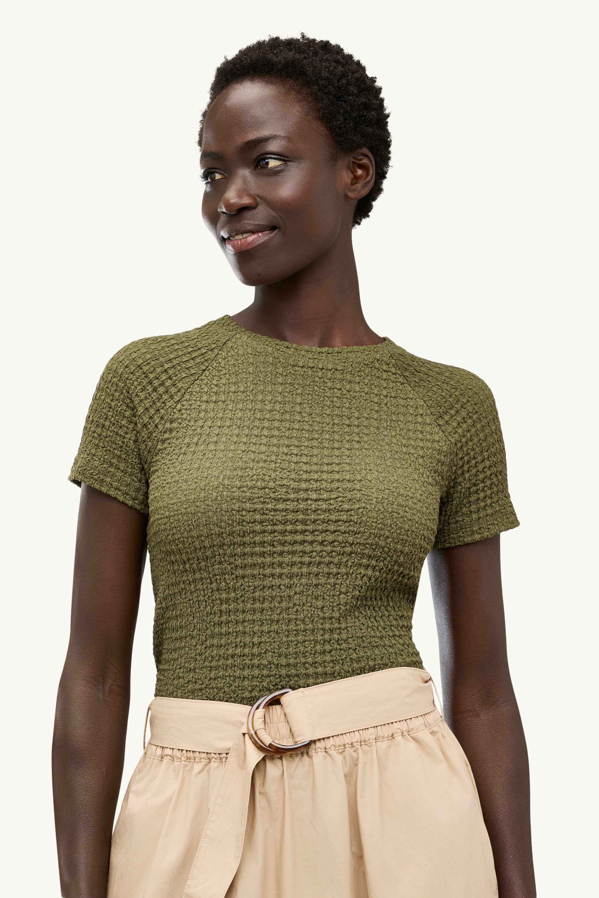 T-shirt - regular fit khaki