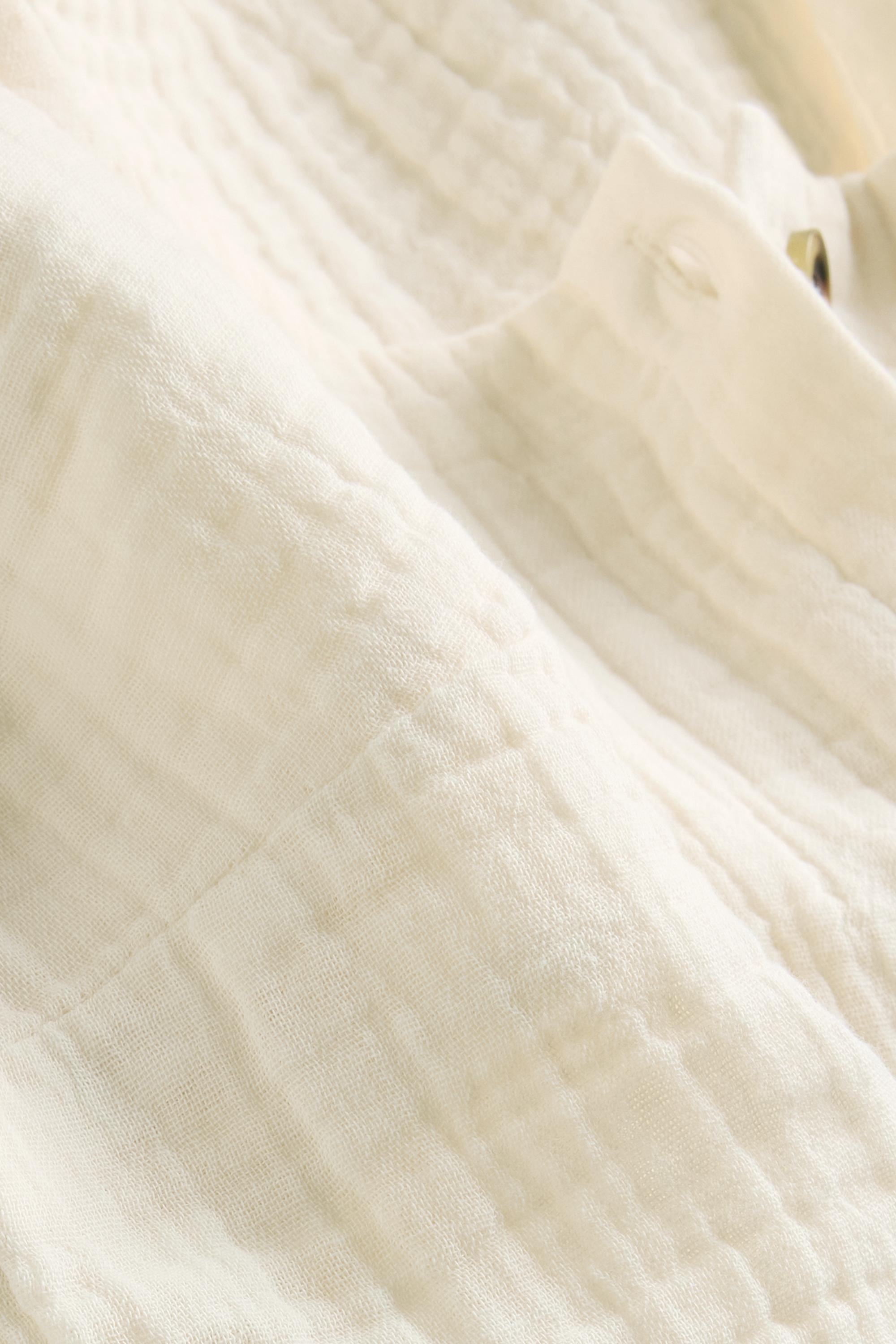 Blouse top - textured white