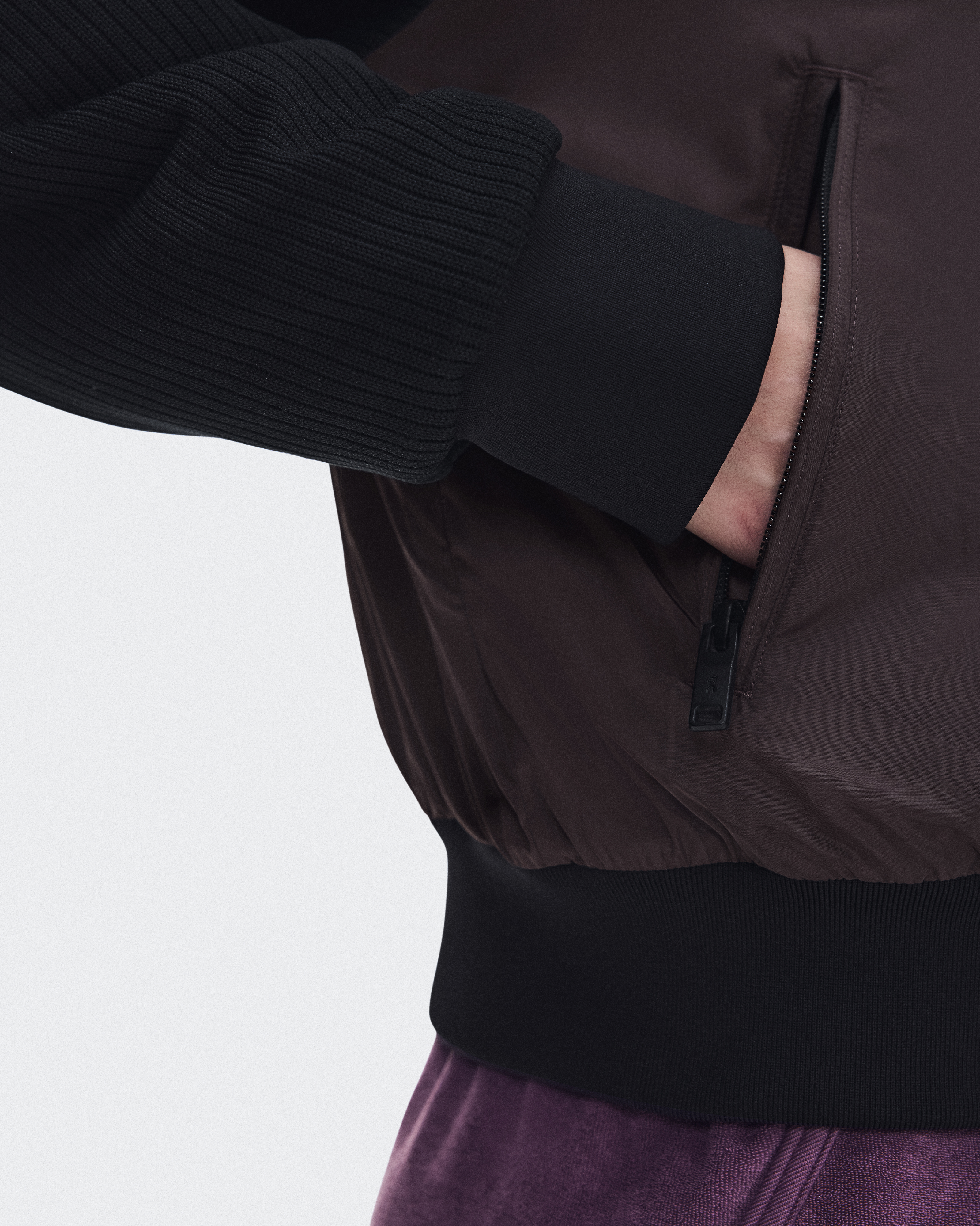 Courtside Bomber - Mulberry | Black