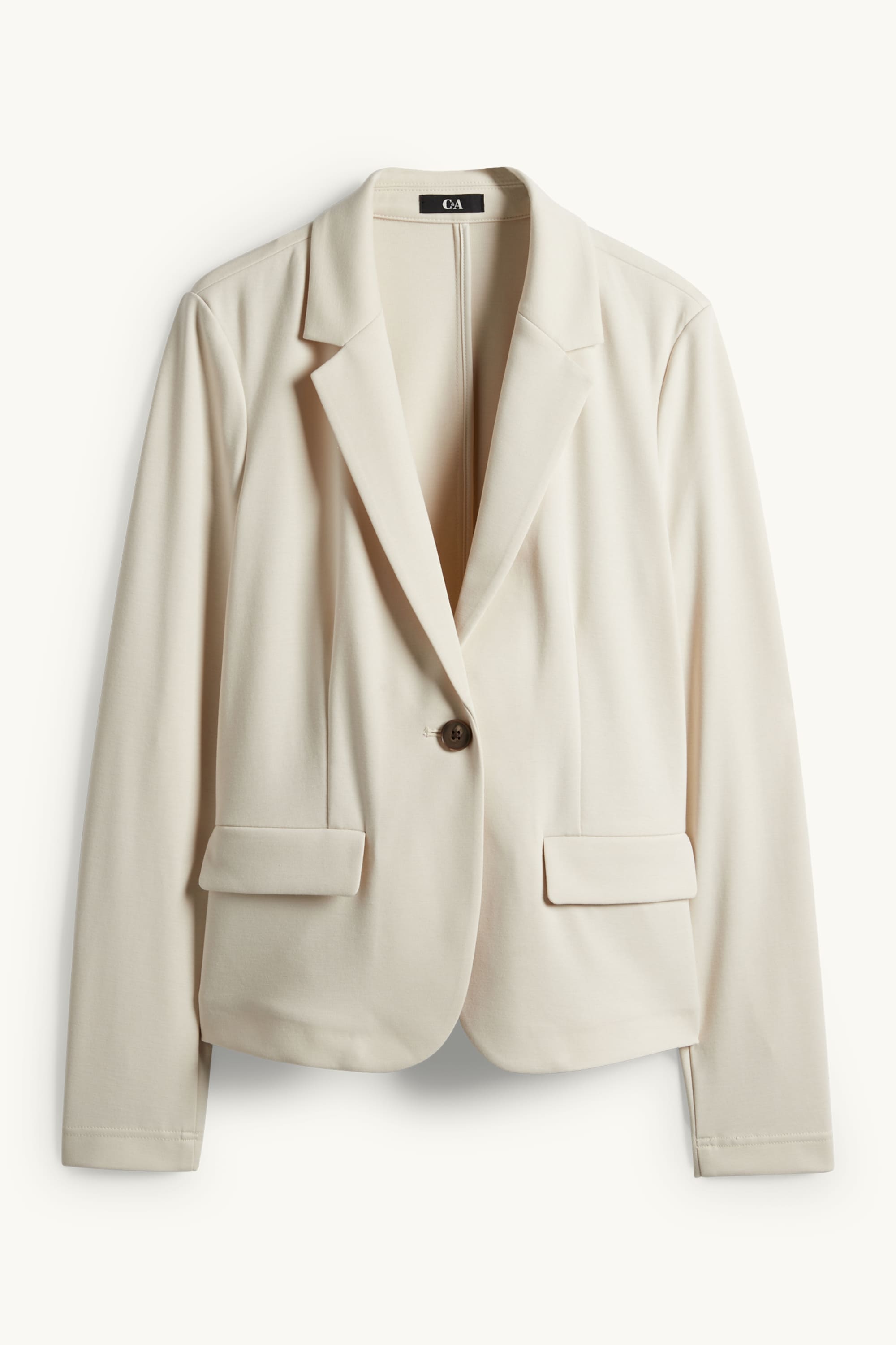 Jersey blazer - regular fit cremewhite