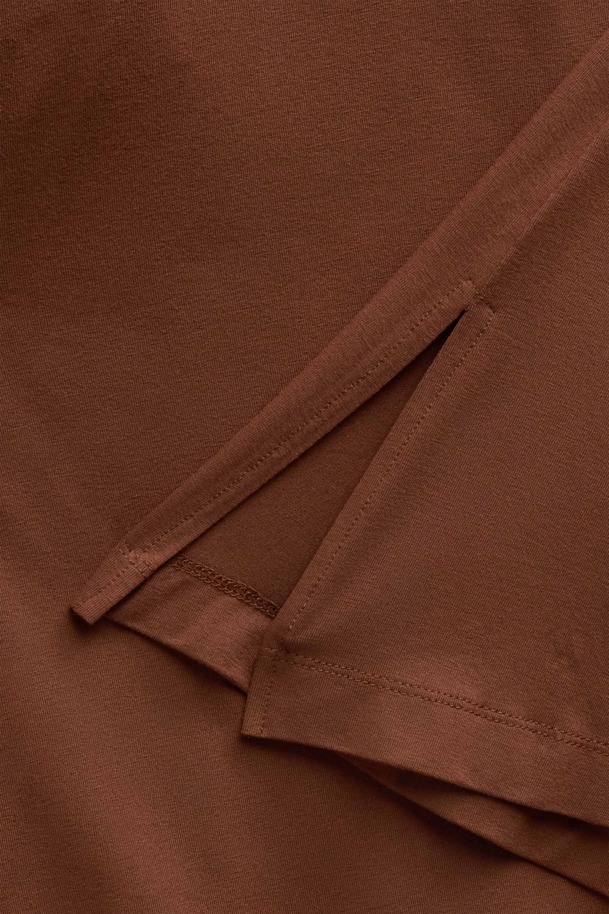 V-neck T-shirt - relaxed fit rust