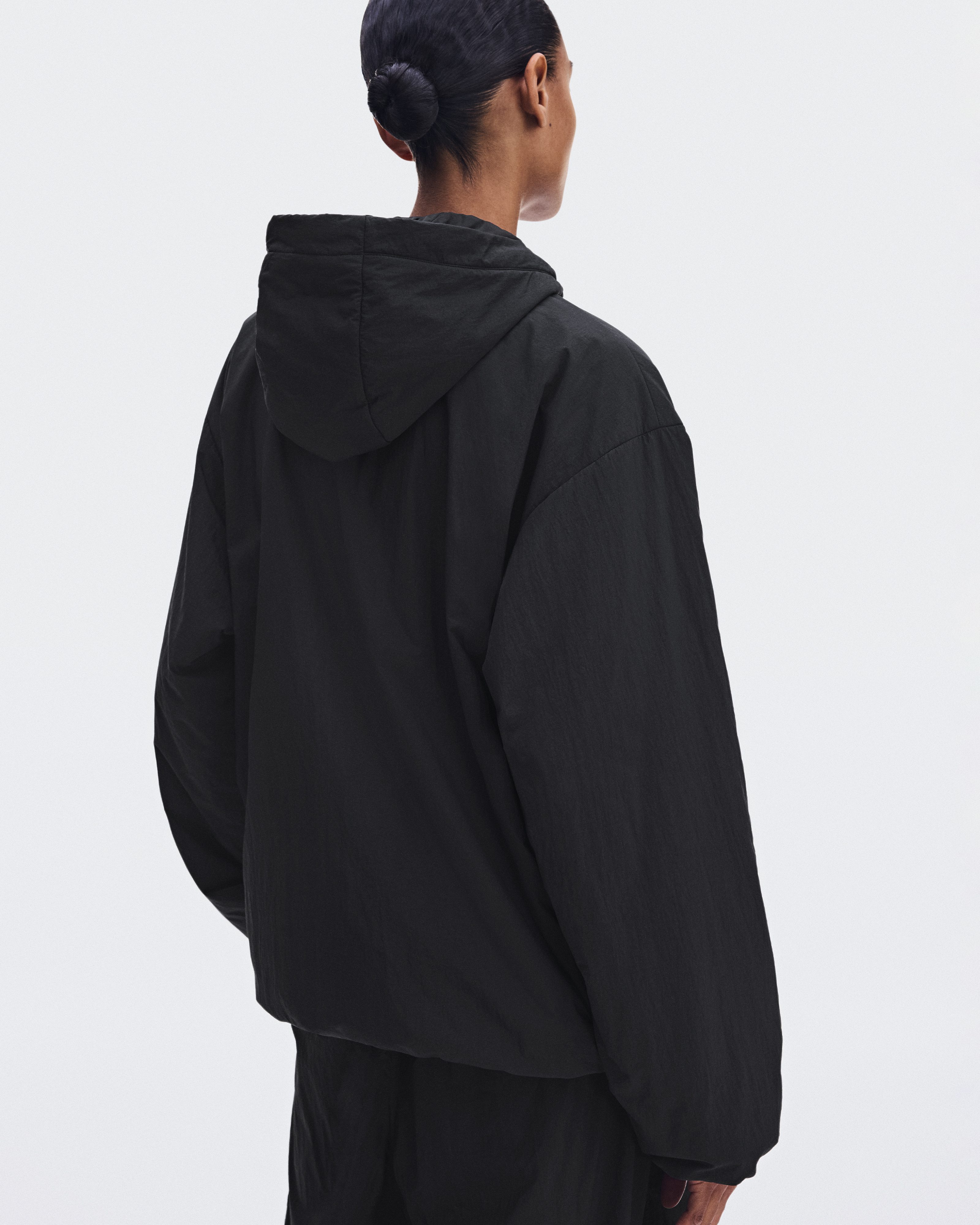 Insulated Half-Zip Anorak - Black