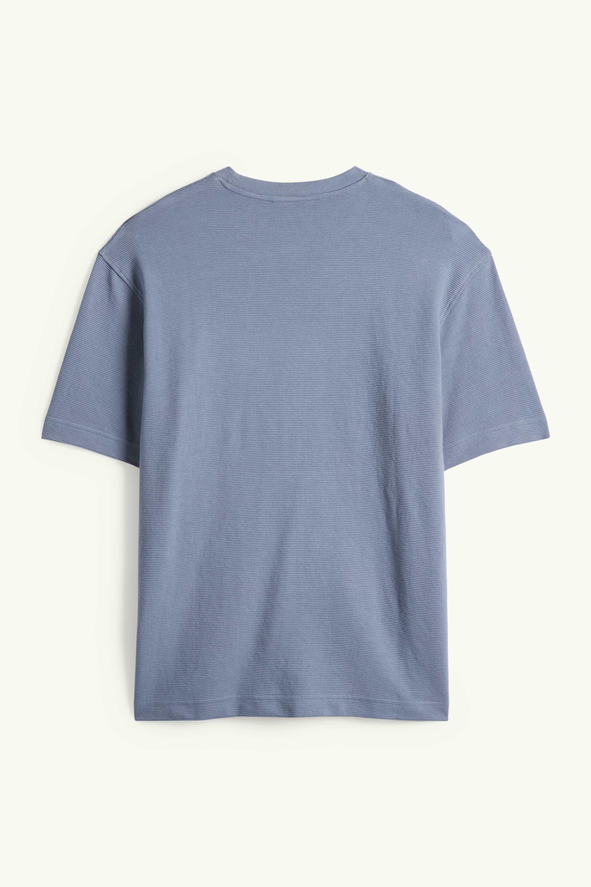 T-shirt - relaxed fit - ribbed dark blue