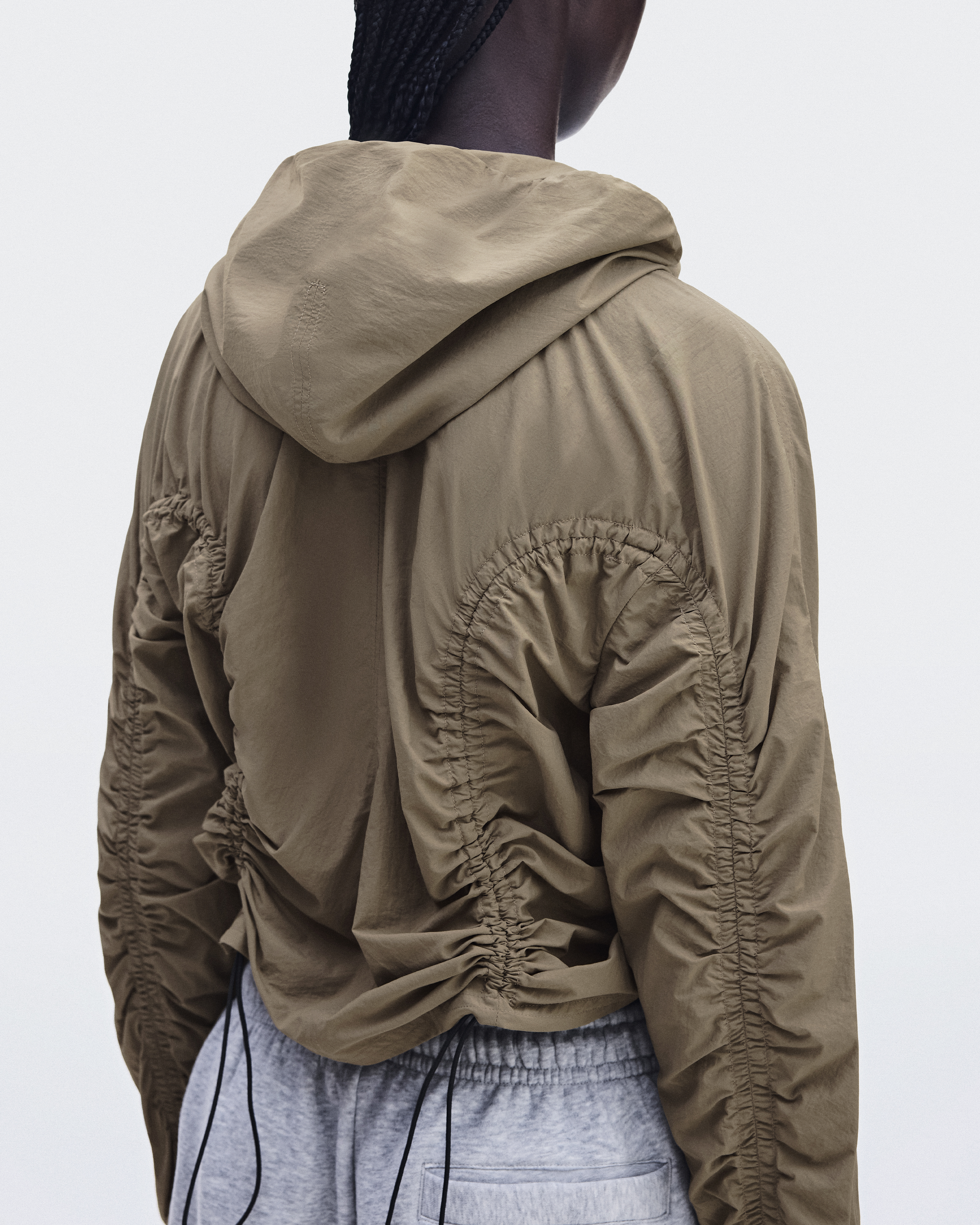 Ruched Lightweight Jacket - Lynx