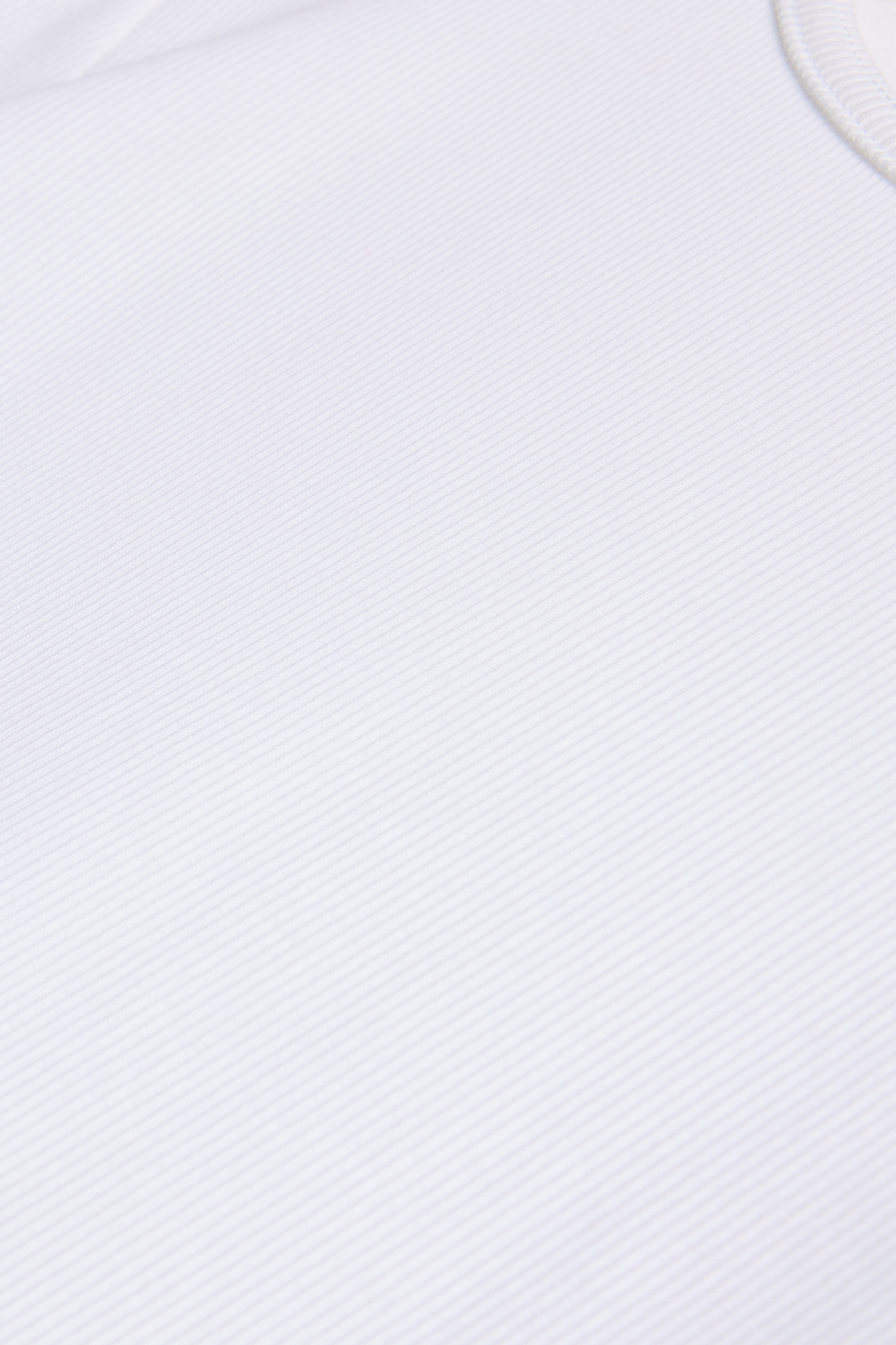 T-shirt - slim fit - ribbed white