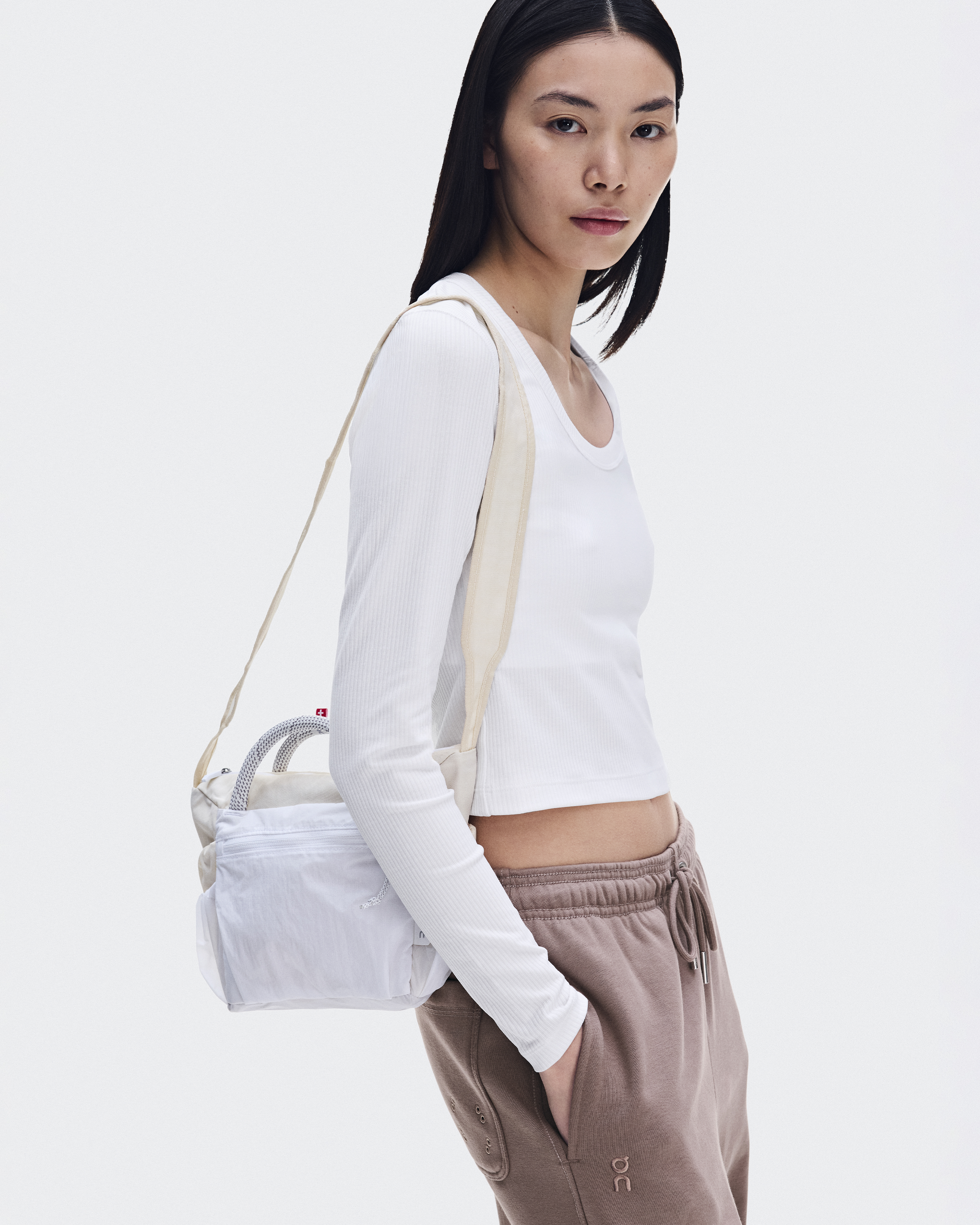 All-Day Ribbed Long-T - White