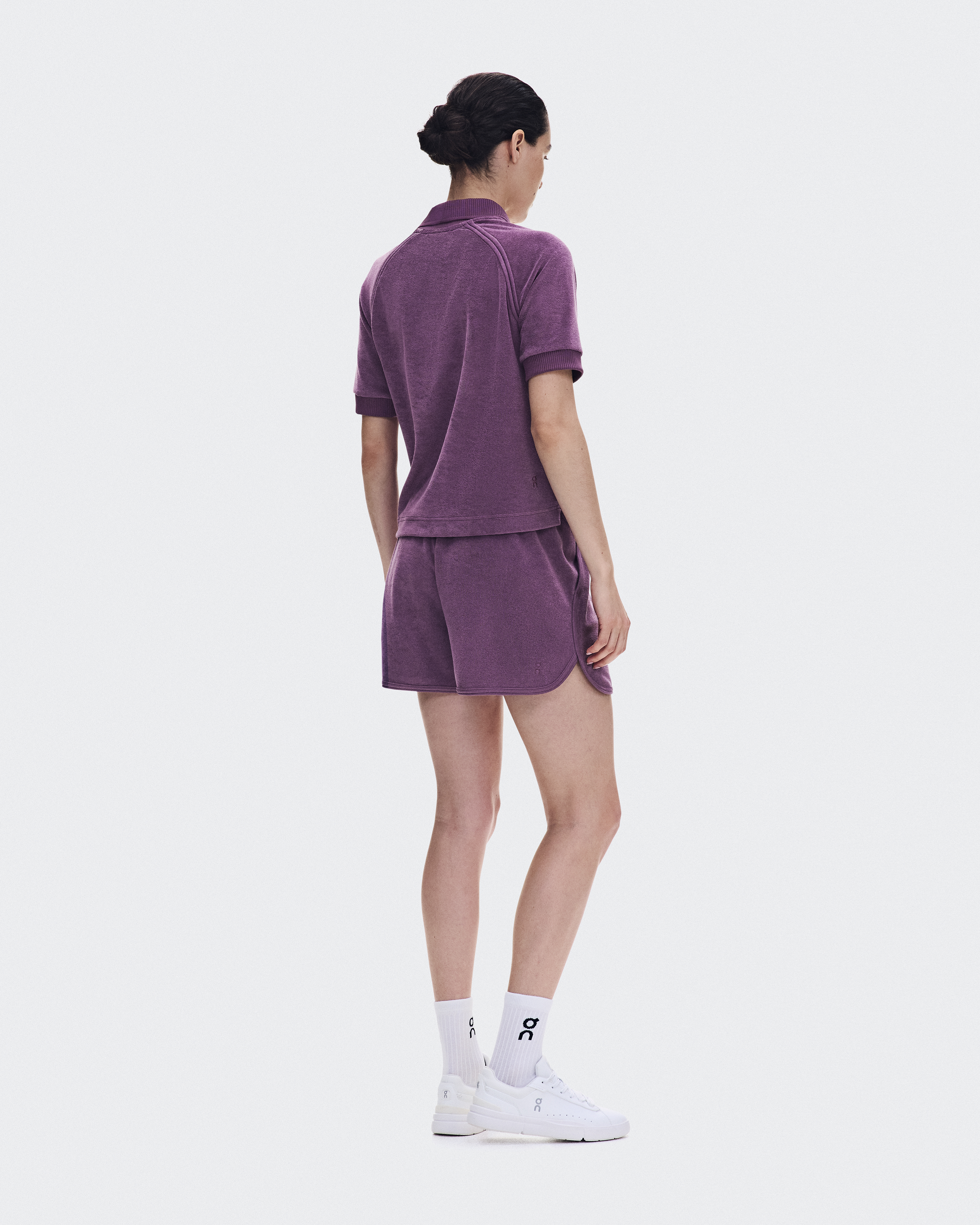 Courtside Shorts Terry - Cassis