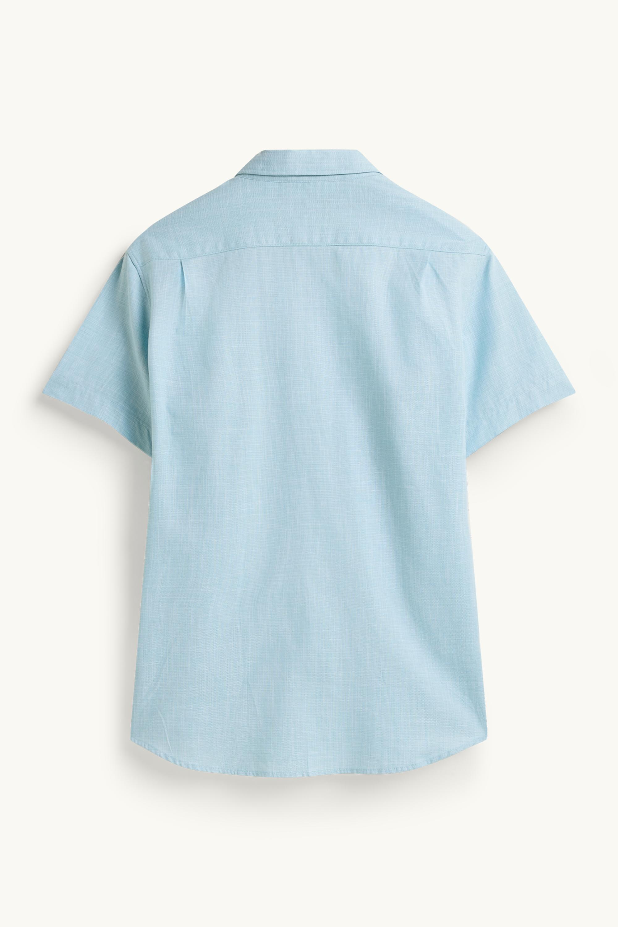 Business shirt - regular fit - button-down collar light blue