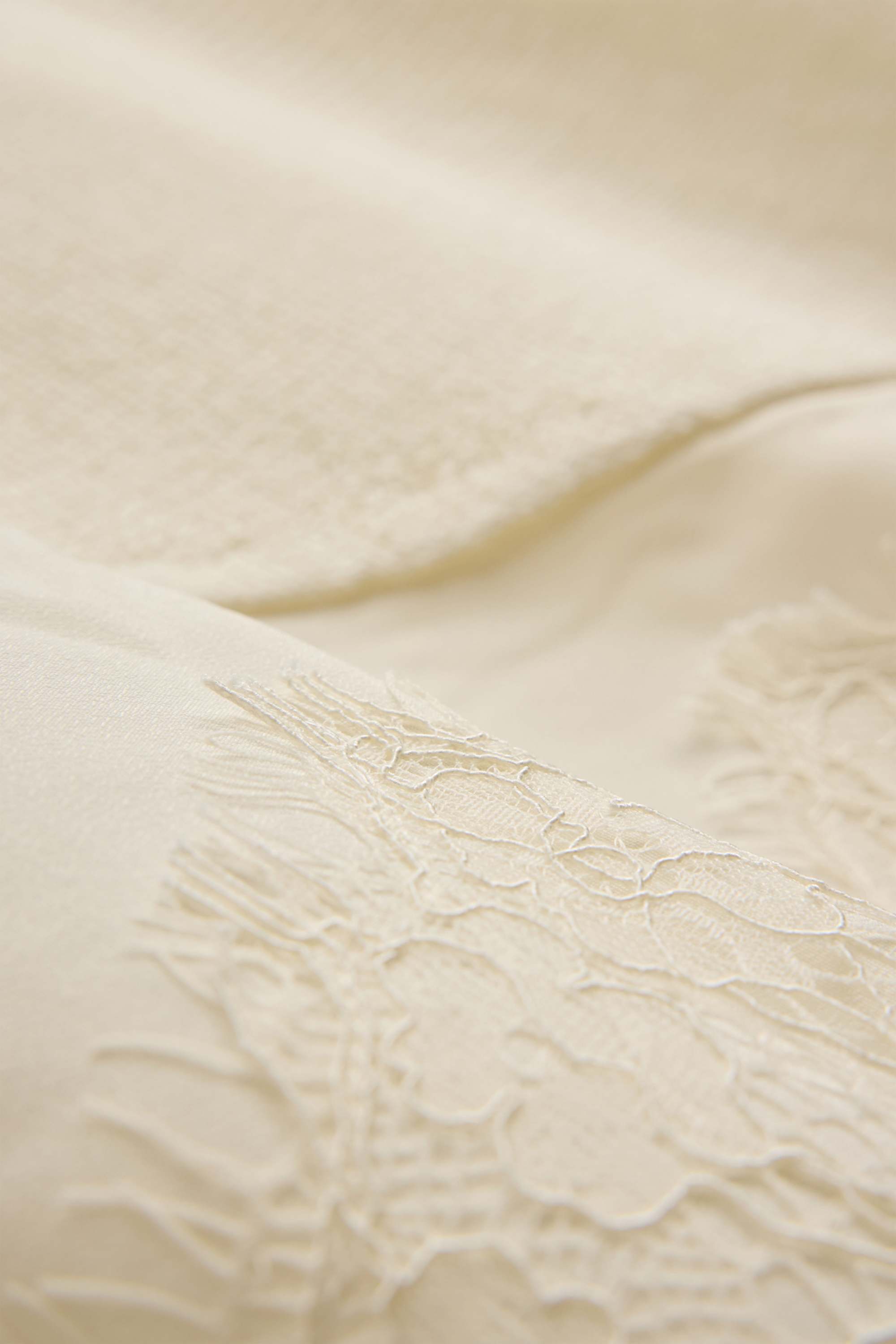 Knitted jumper - short sleeve - ribbed creme
