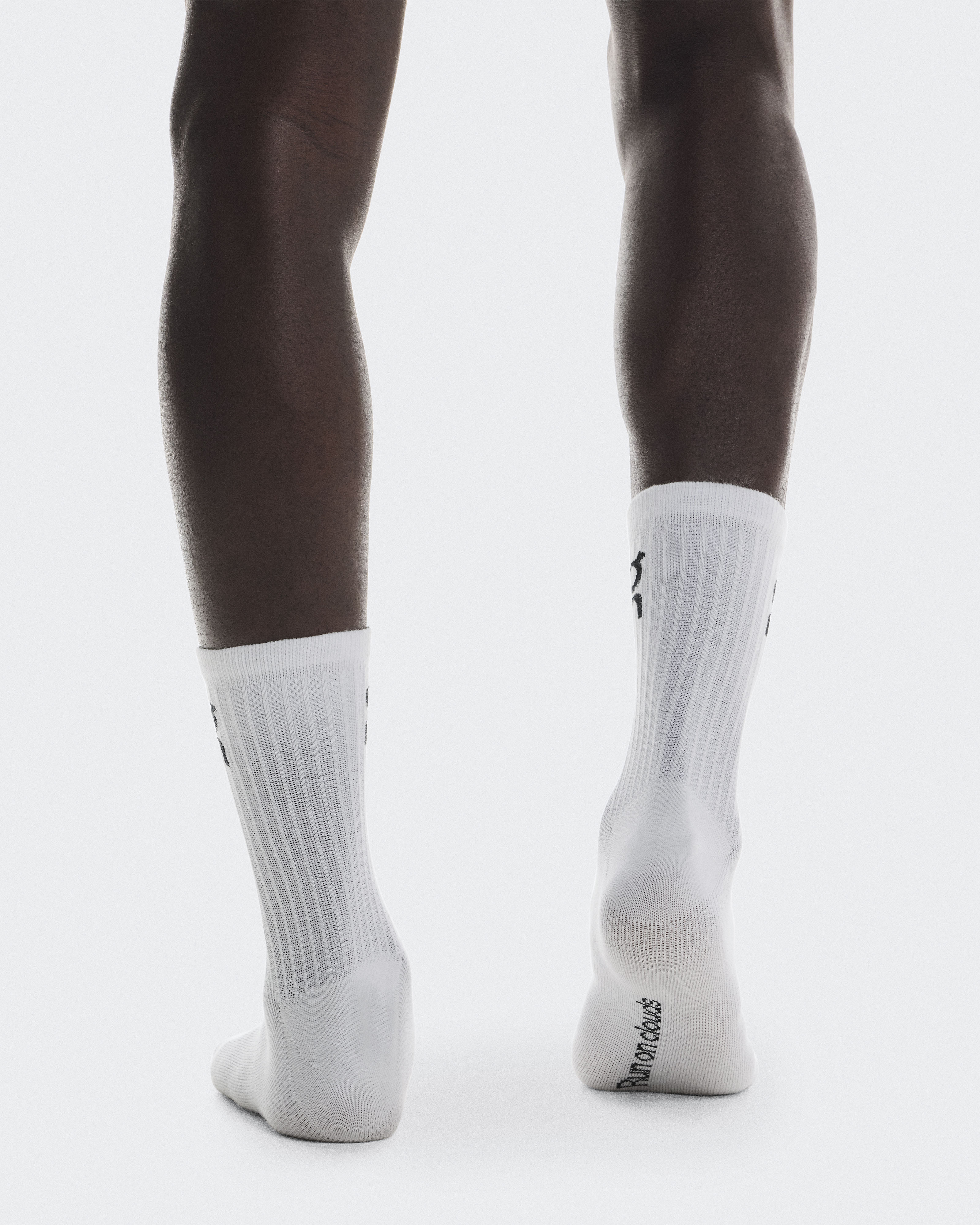 Logo Sock High 3P - White