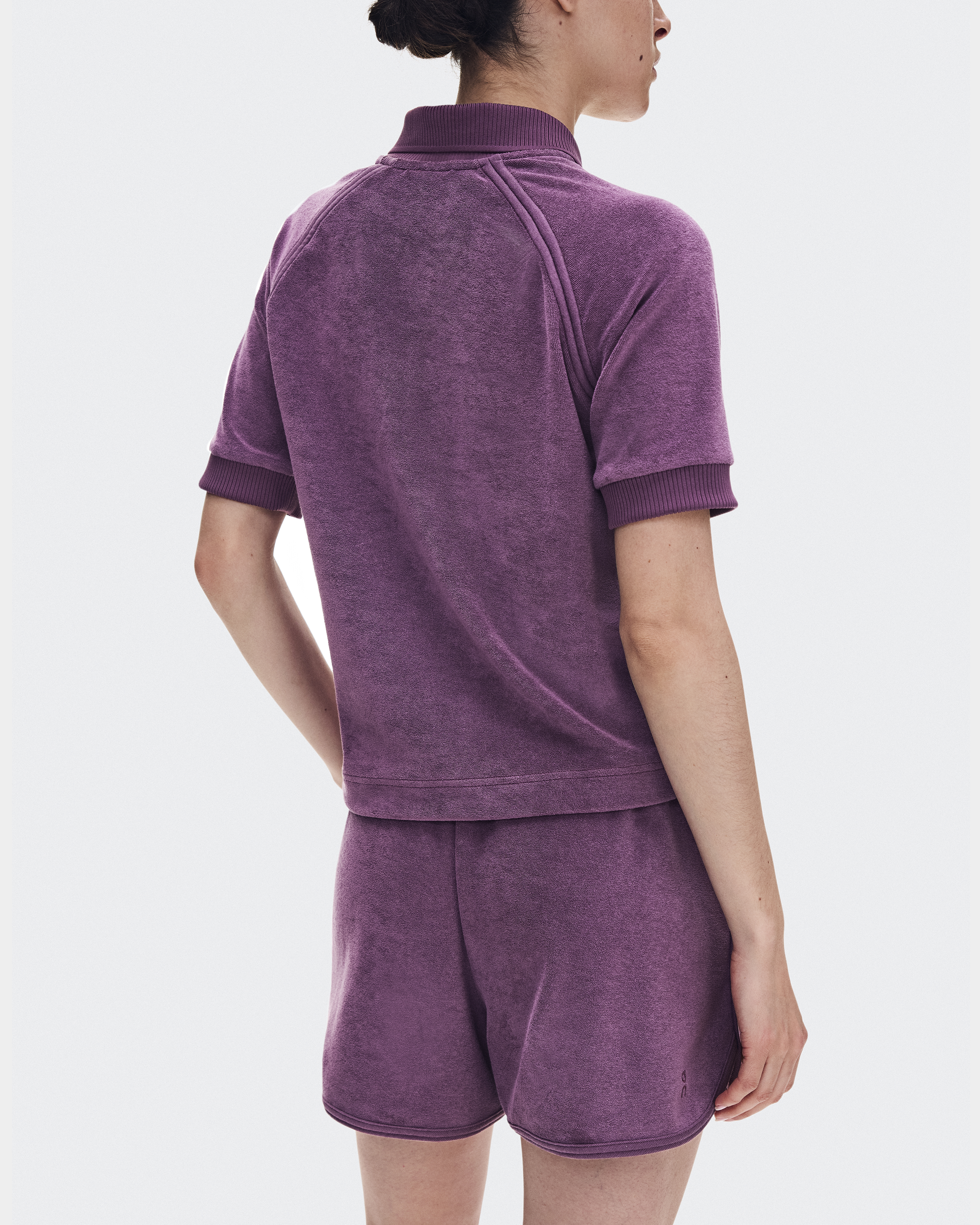 Courtside Shorts Terry - Cassis