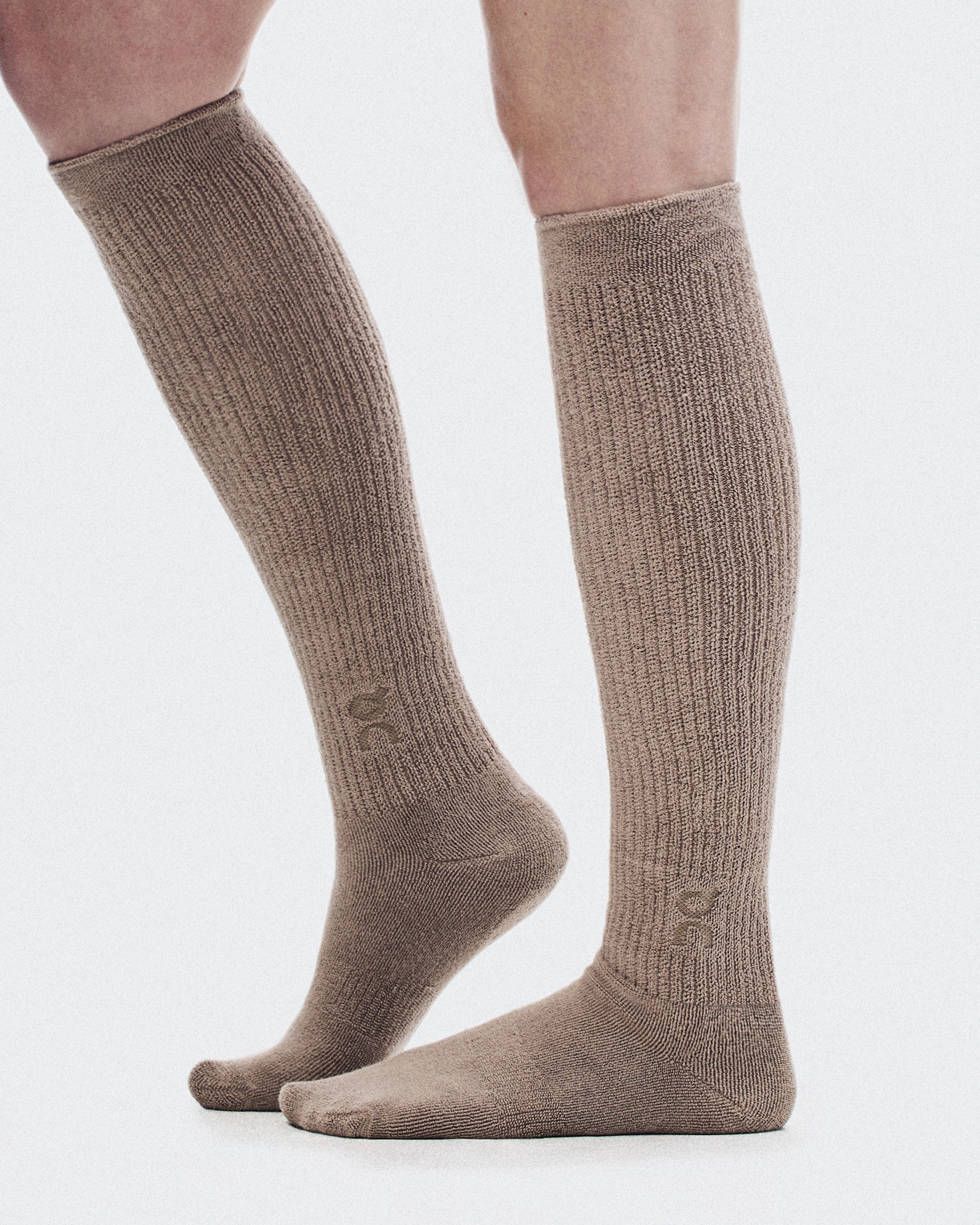 Terry Sock Knee High - Clay