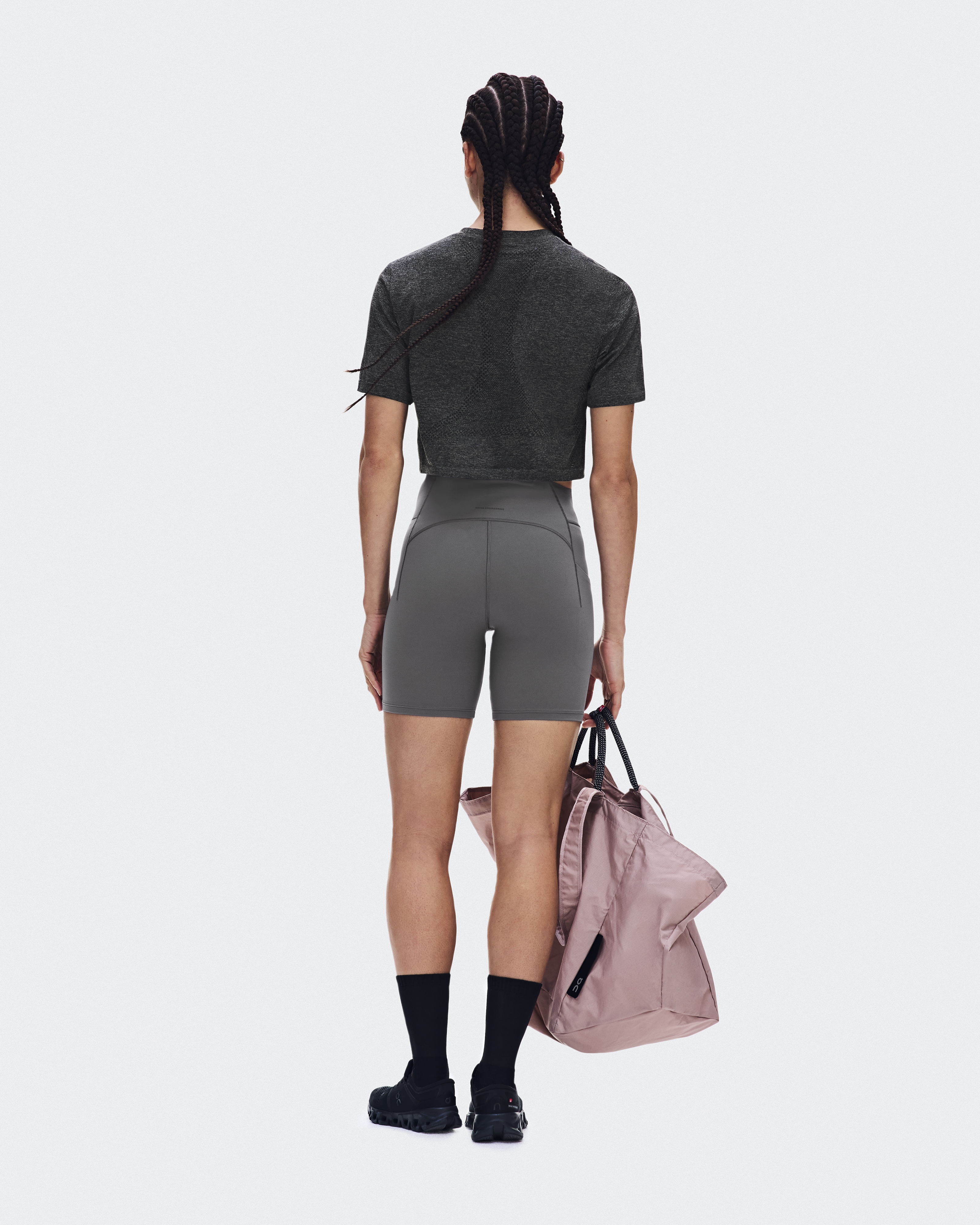 Train Flex-T Crop - Ember Heather