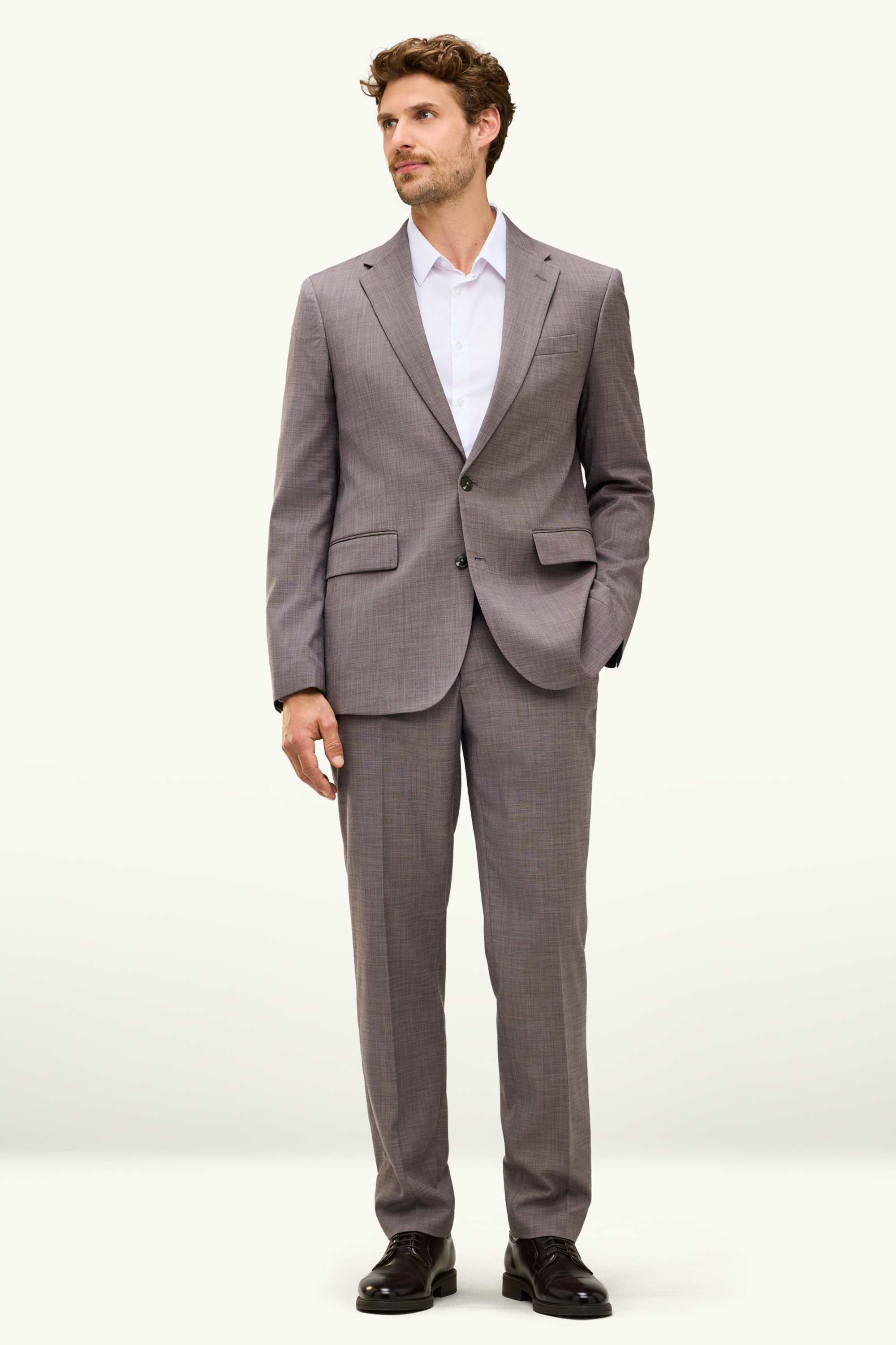 Mix & match tailored jacket - regular fit - stretch brown