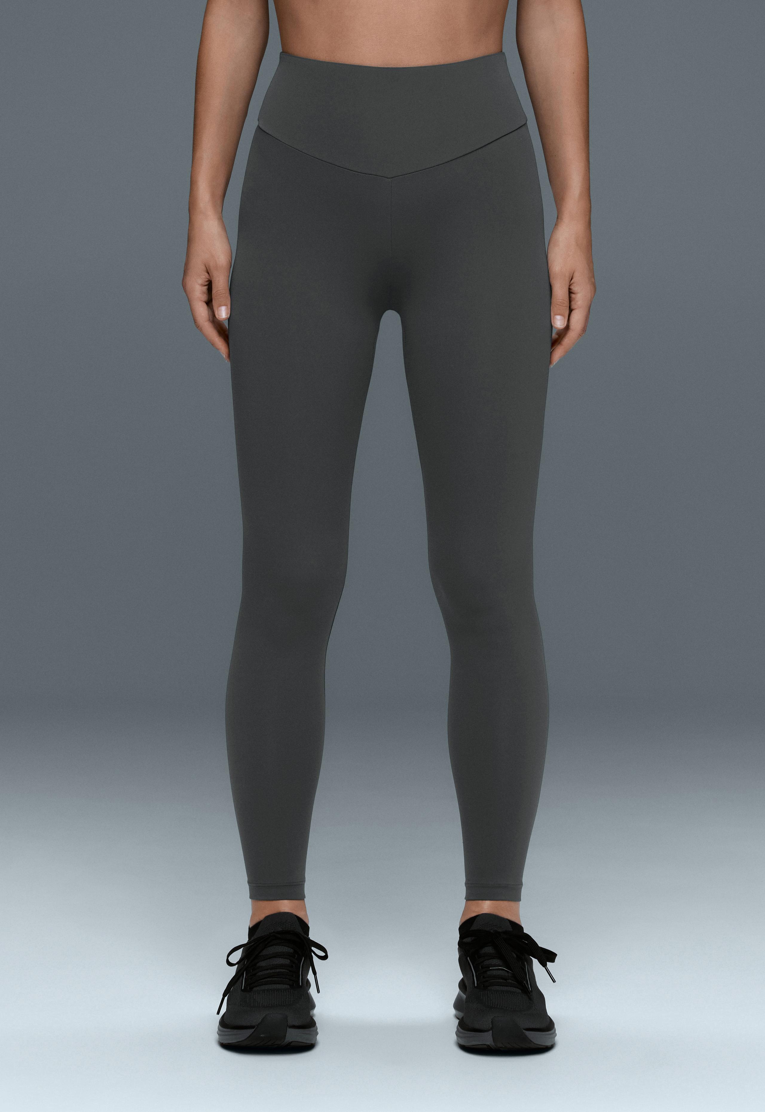 Comfortlux high-waisted ankle-length leggings - STEEL GREY
