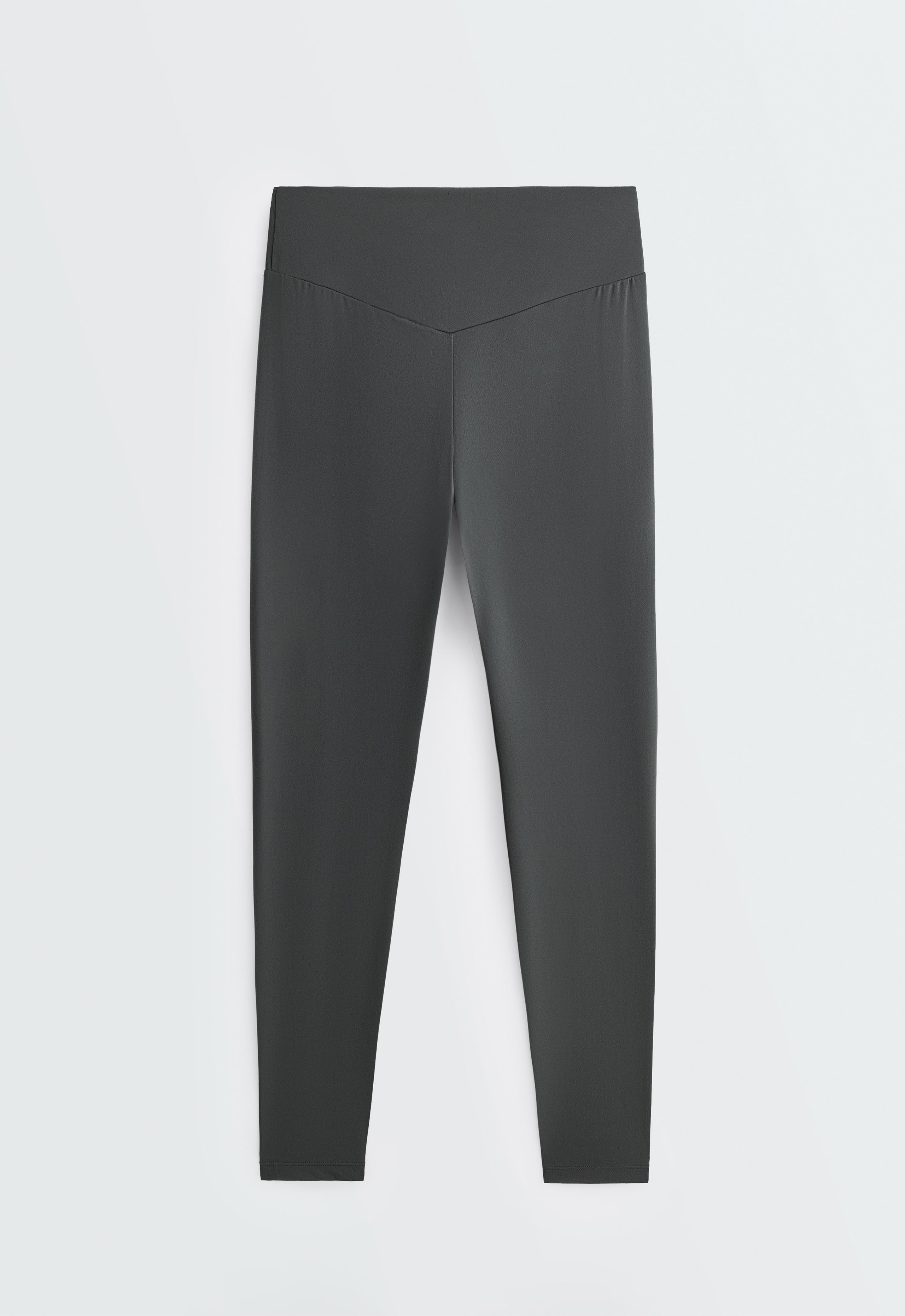 Comfortlux high-waisted ankle-length leggings - STEEL GREY