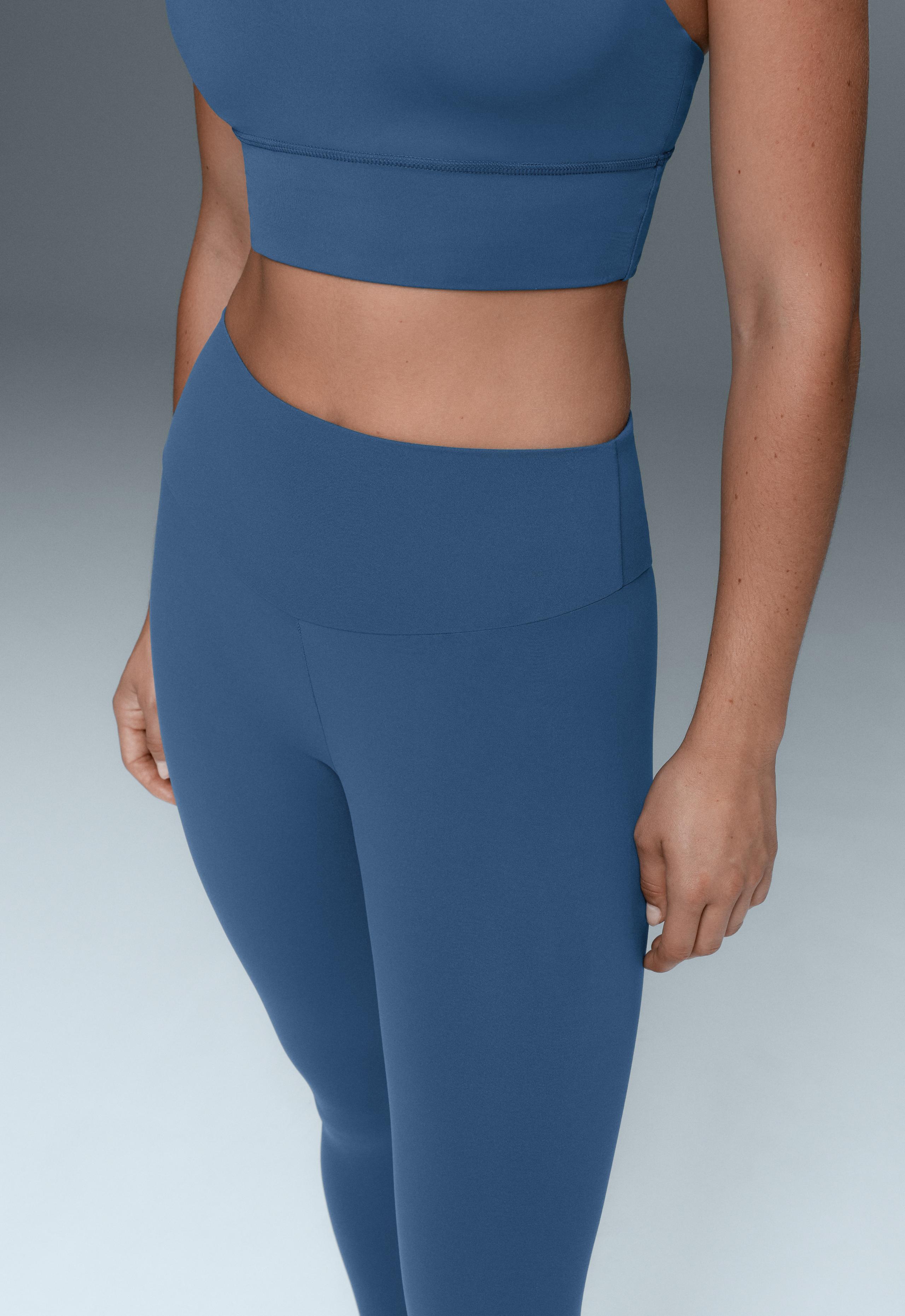 Comfortlux high-waisted ankle-length leggings - MID GREY-BLUE