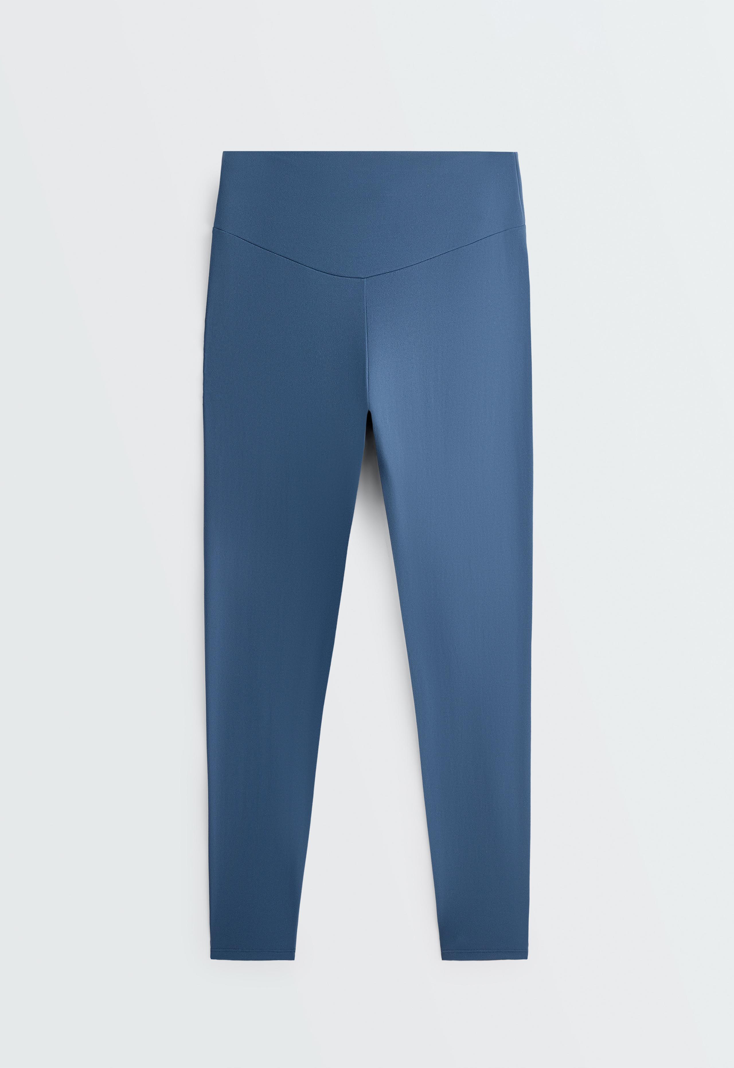 Comfortlux high-waisted ankle-length leggings - MID GREY-BLUE