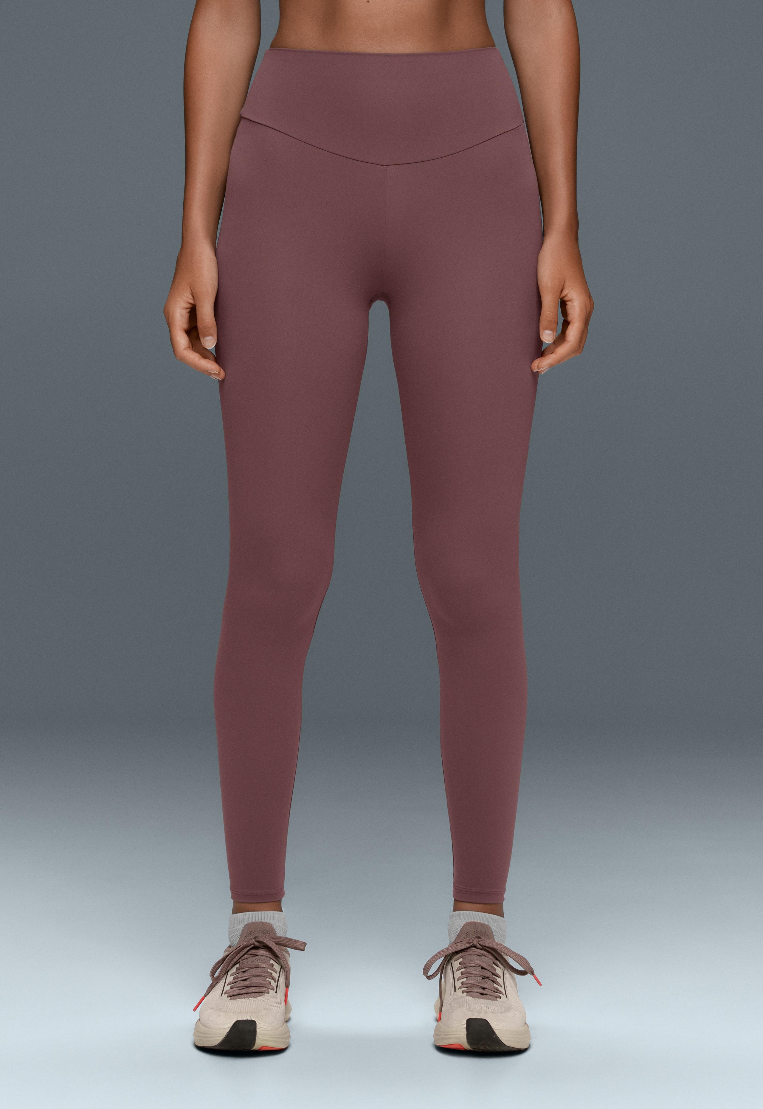 Comfortlux high-waisted ankle-length leggings - MAUVE