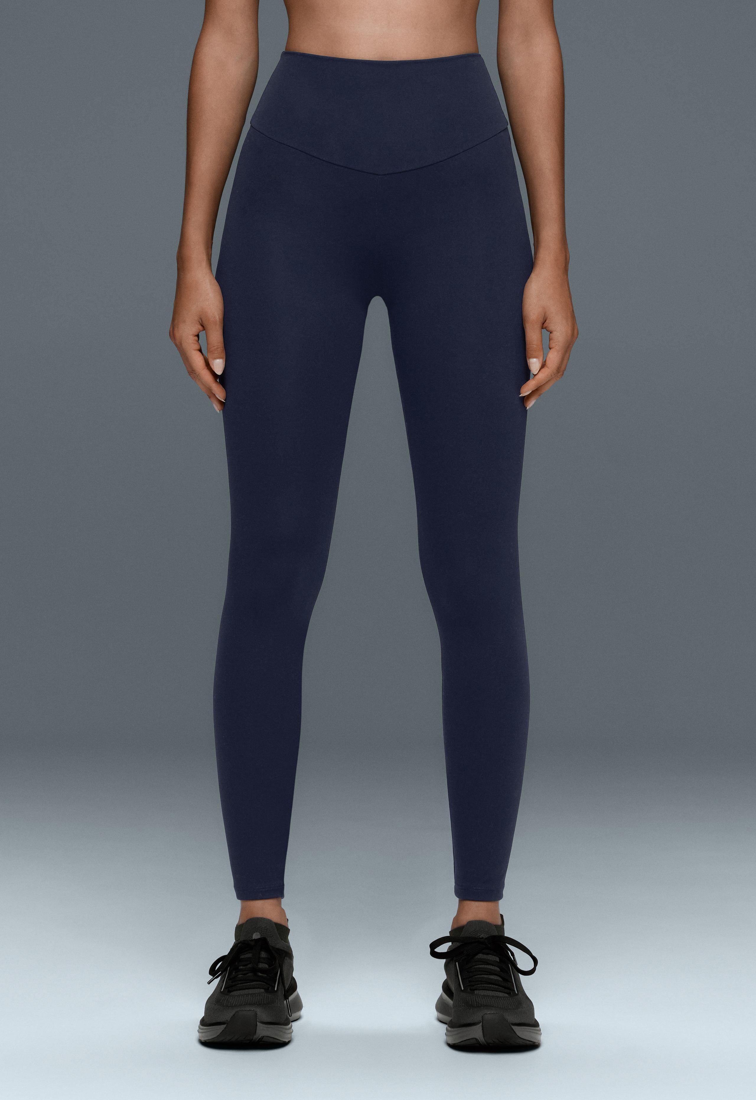 Comfortlux high-waisted ankle-length leggings - NAVY BLUE