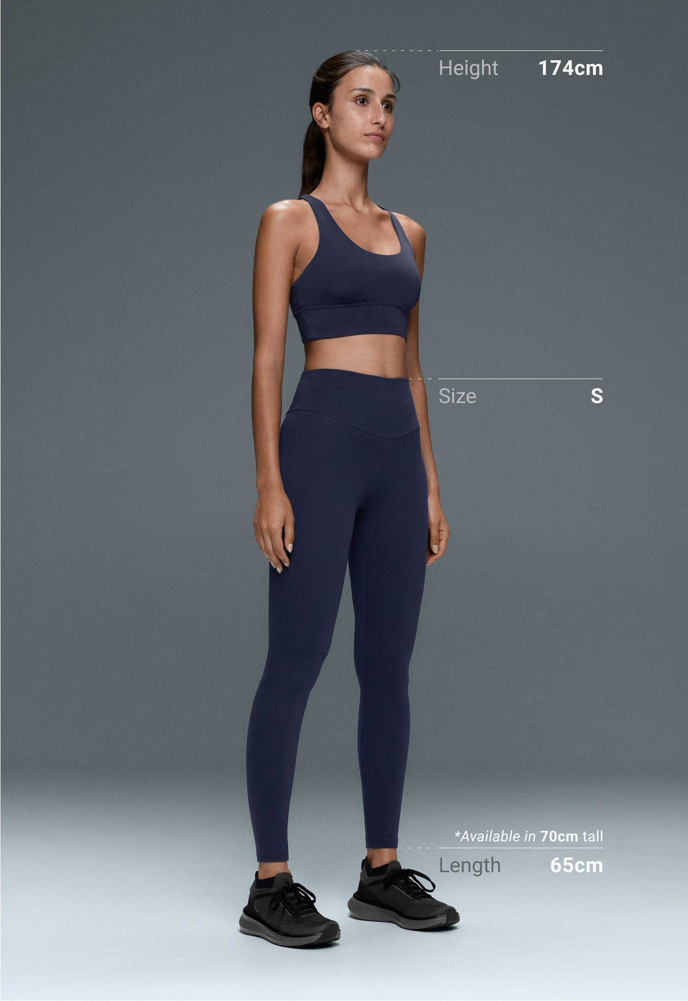 Comfortlux high-waisted ankle-length leggings - NAVY BLUE