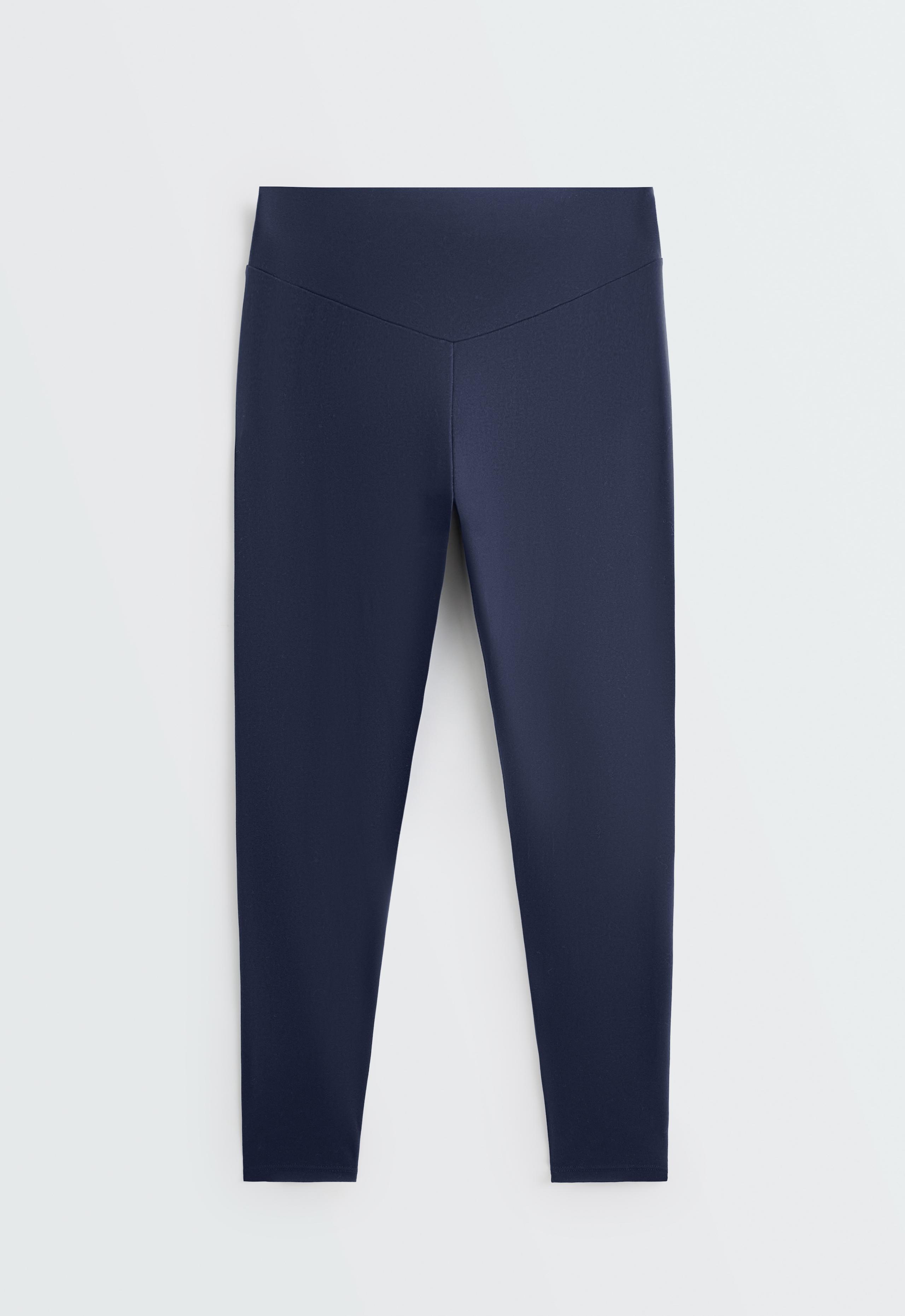 Comfortlux high-waisted ankle-length leggings - NAVY BLUE