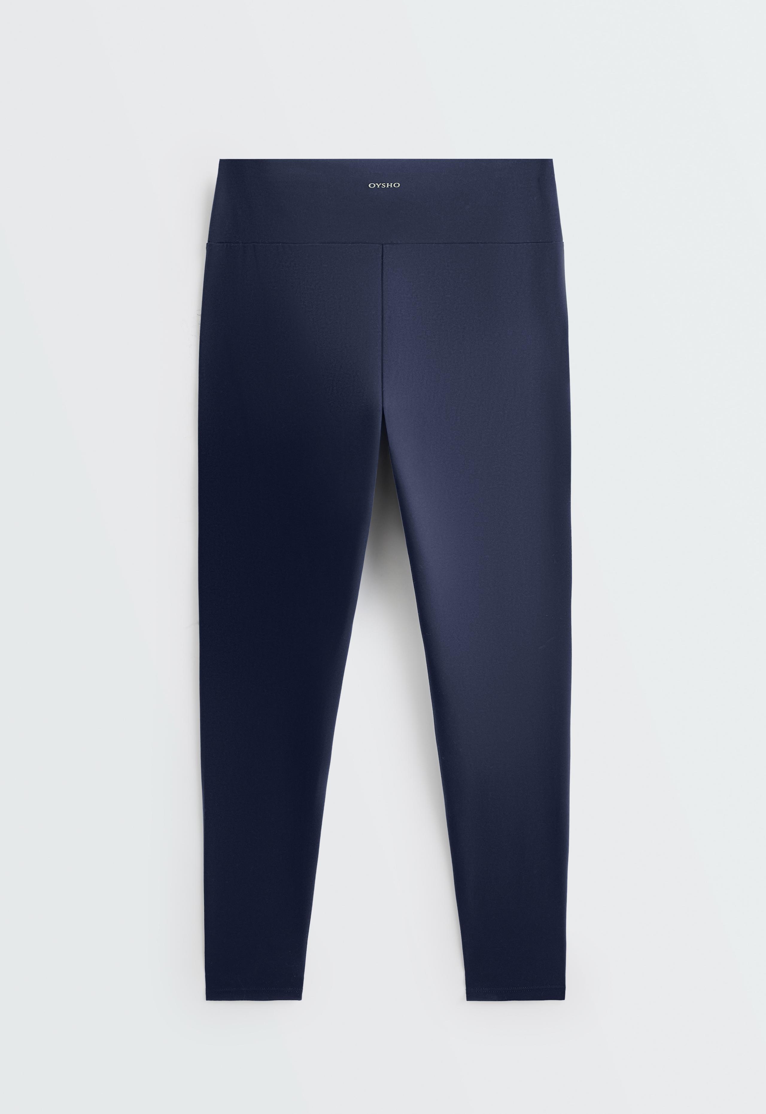 Comfortlux high-waisted ankle-length leggings - NAVY BLUE