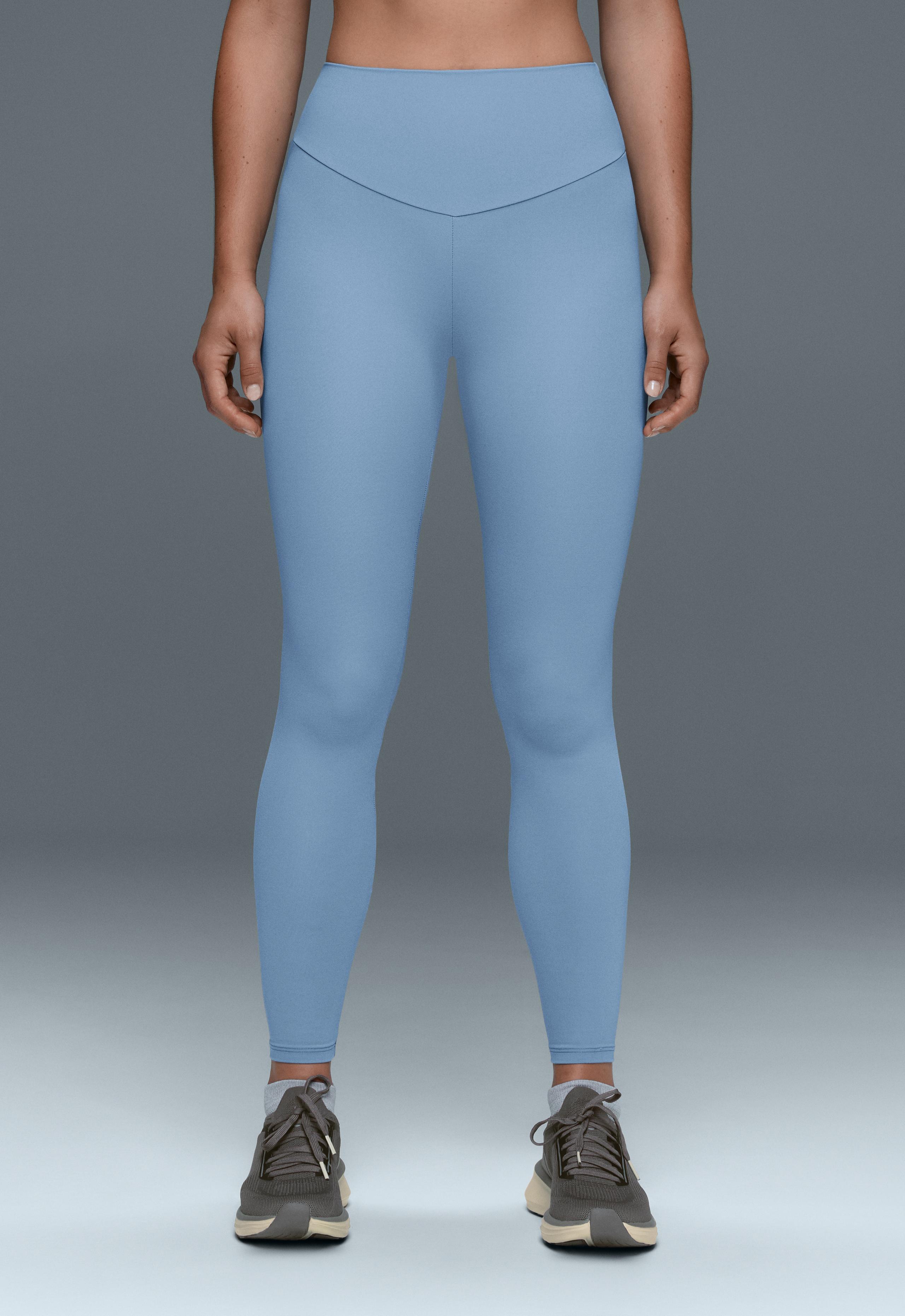 Comfortlux high-waisted ankle-length leggings - BLUE