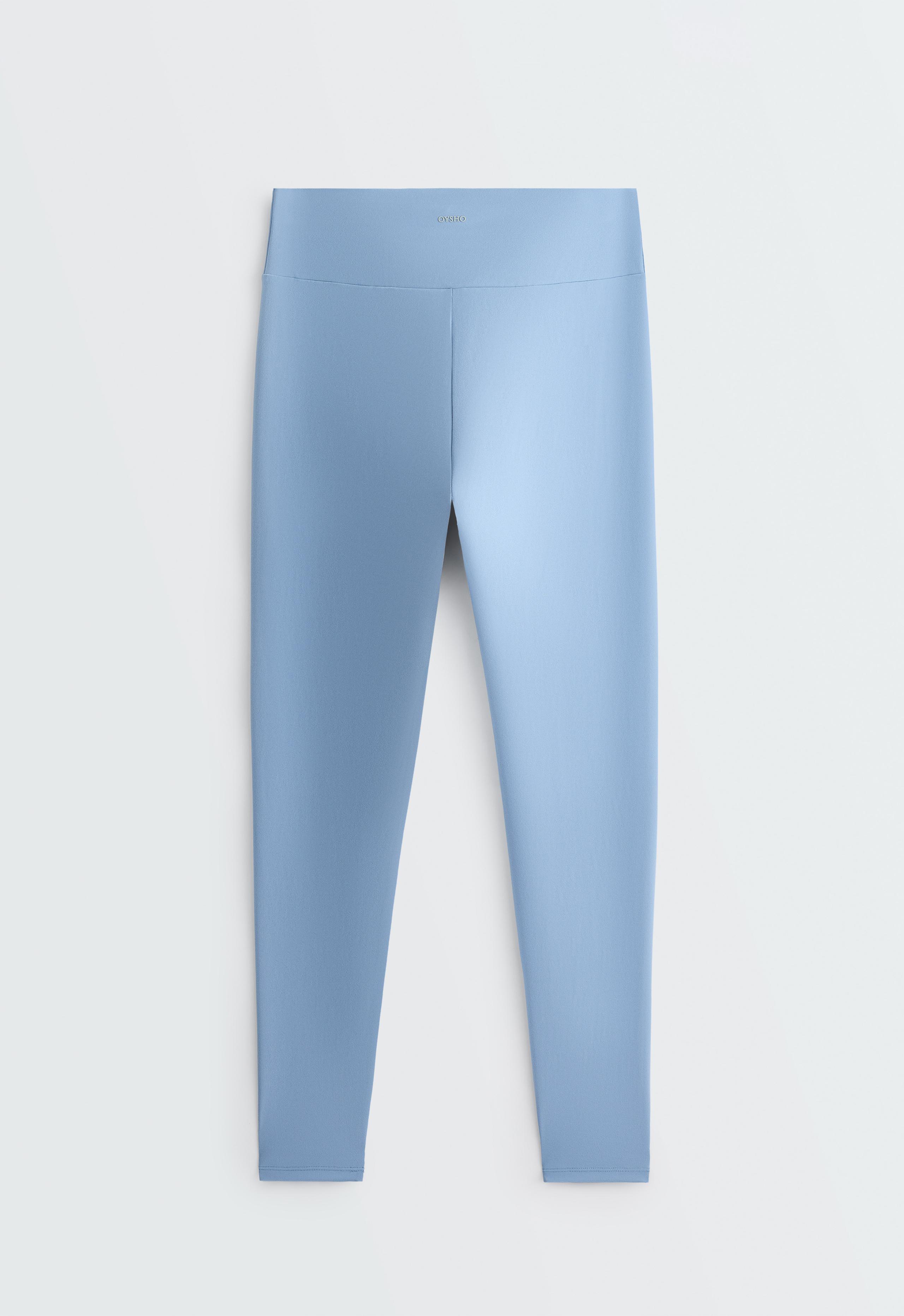 Comfortlux high-waisted ankle-length leggings - BLUE