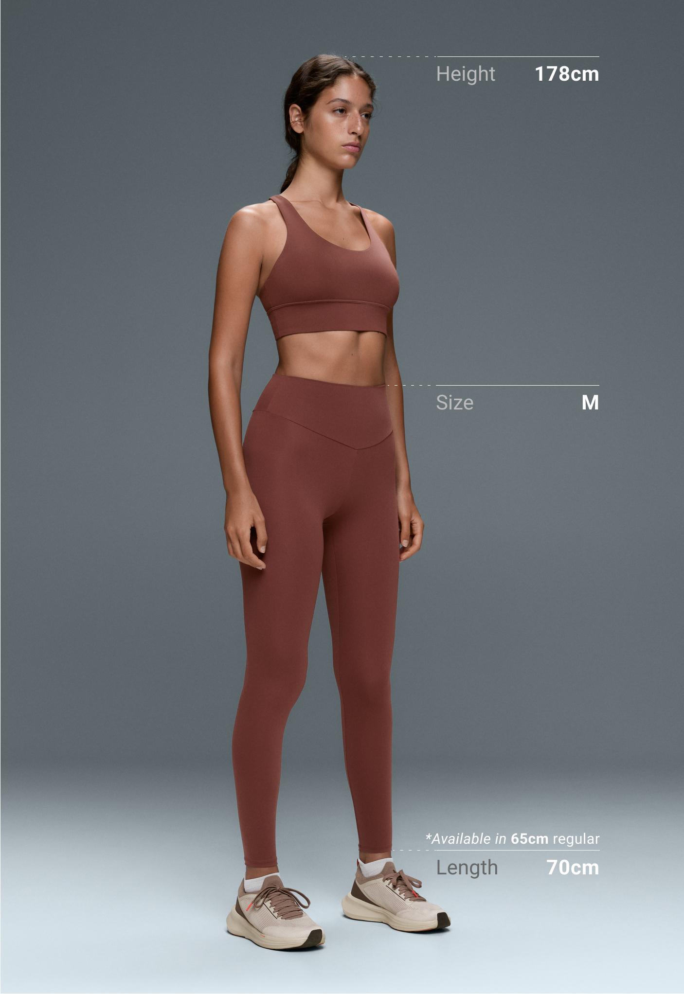 Comfortlux high-waisted ankle-length leggings - TERRACOTTA