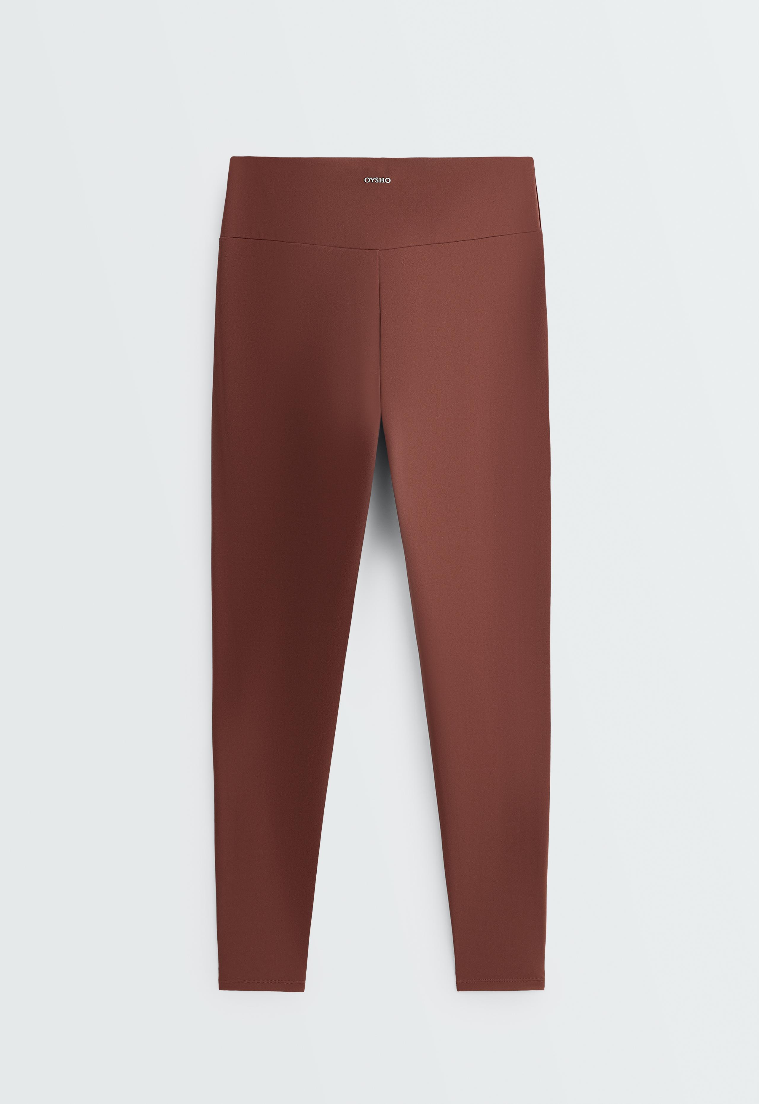 Comfortlux high-waisted ankle-length leggings - TERRACOTTA