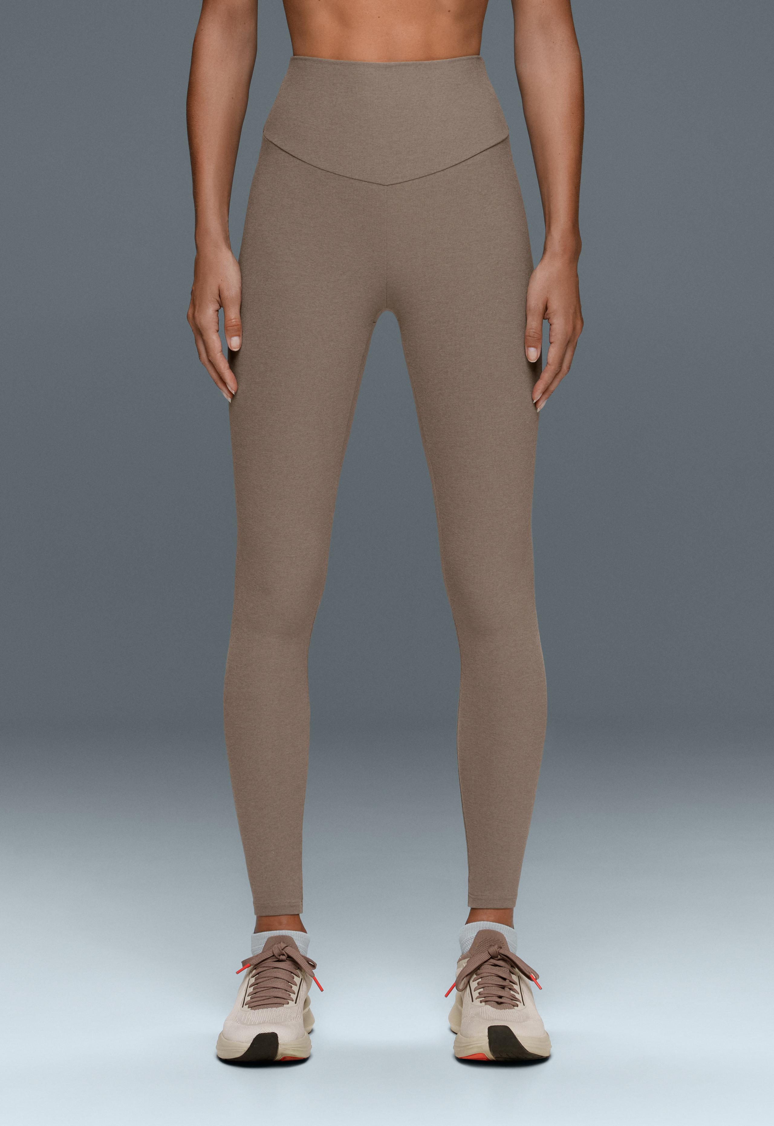 Comfortlux high-waisted ankle-length leggings - DARK MINK
