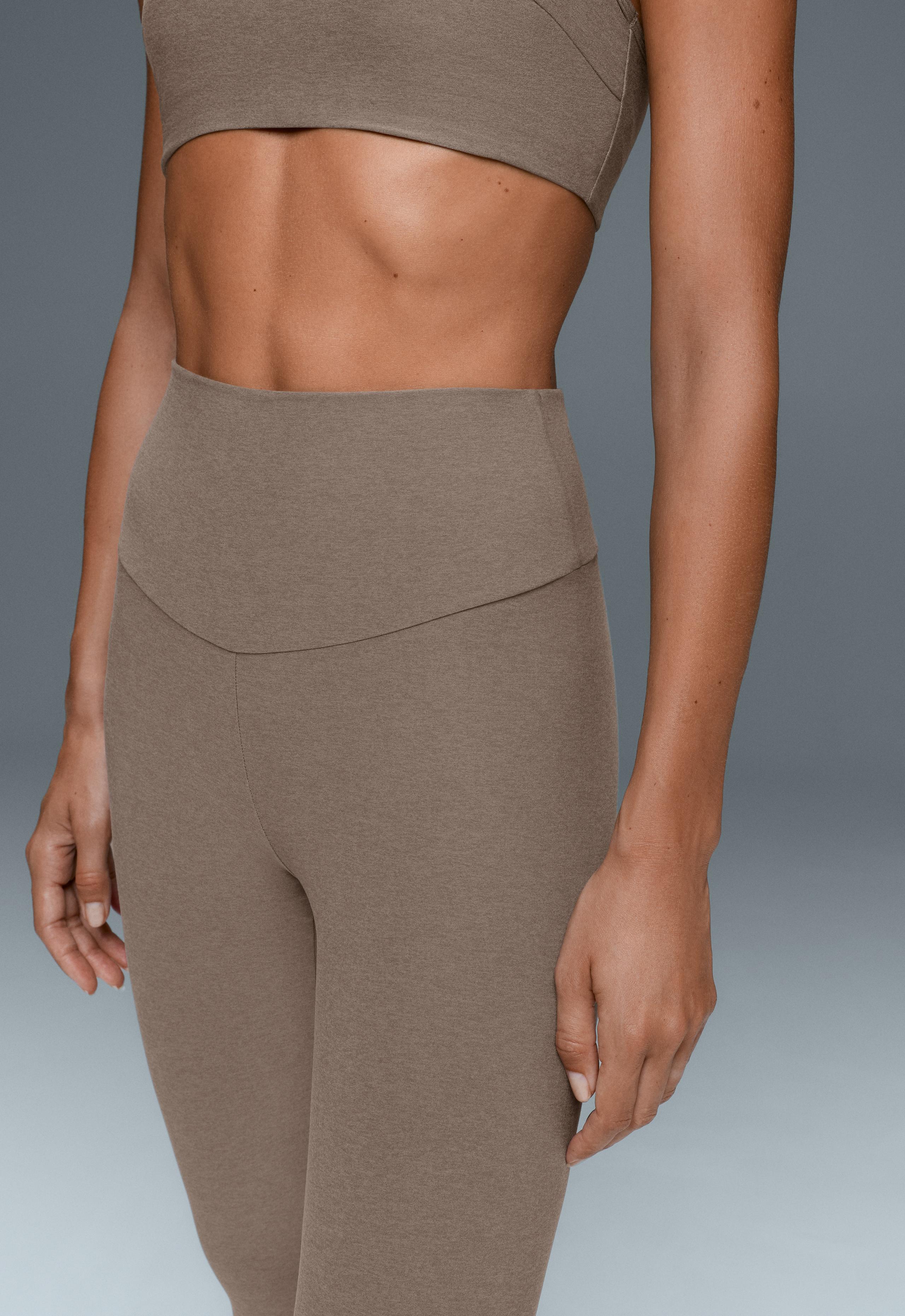 Comfortlux high-waisted ankle-length leggings - DARK MINK
