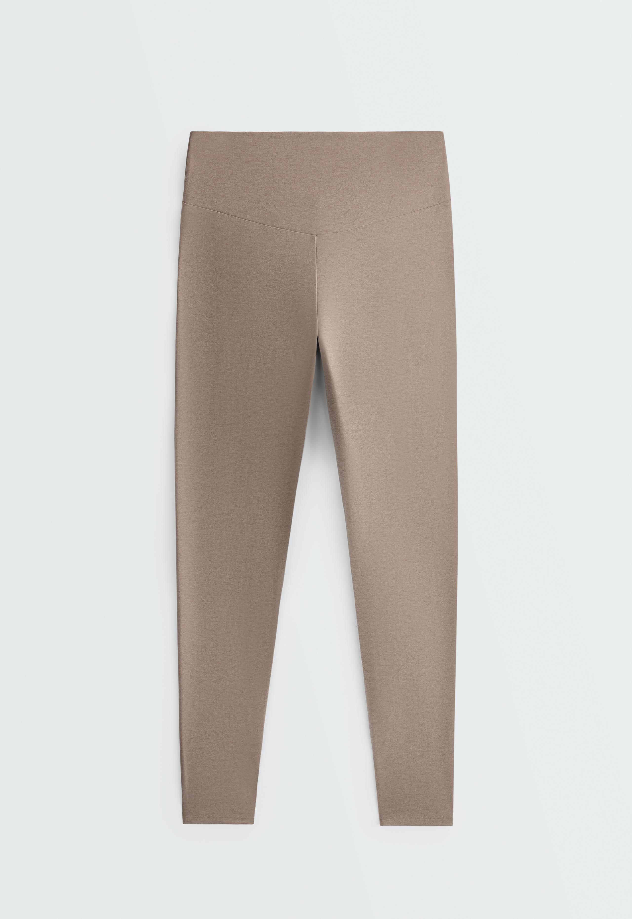 Comfortlux high-waisted ankle-length leggings - DARK MINK