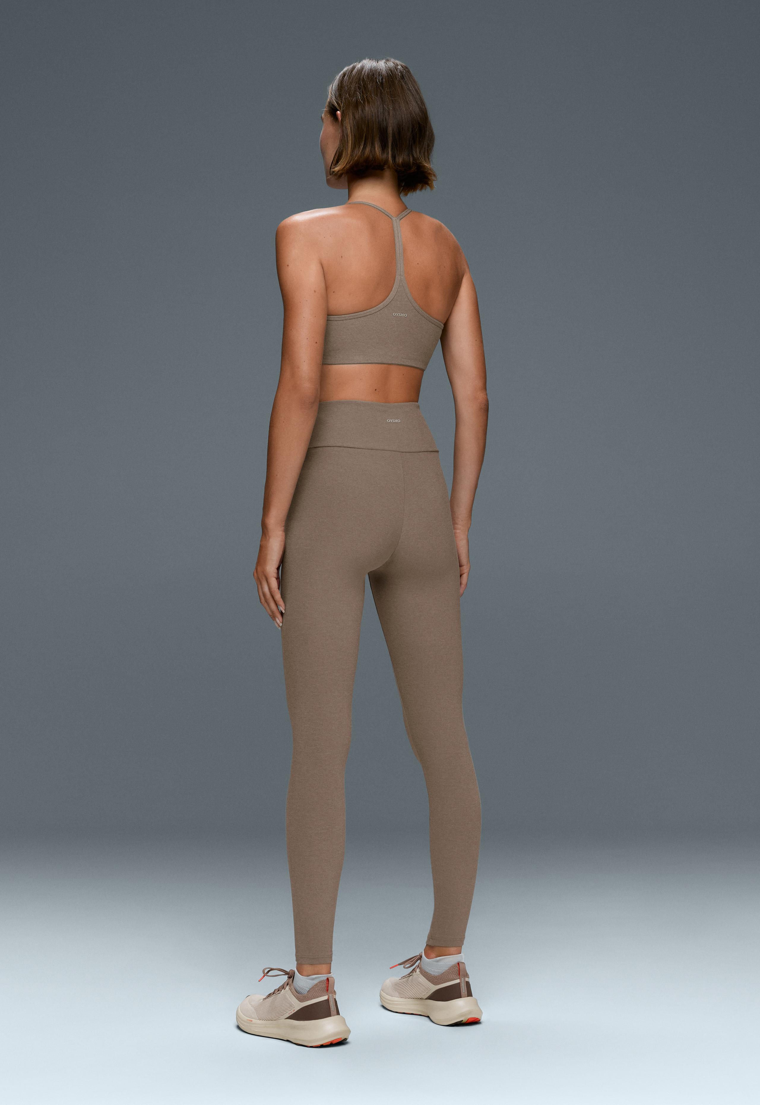 Comfortlux high-waisted ankle-length leggings - DARK MINK