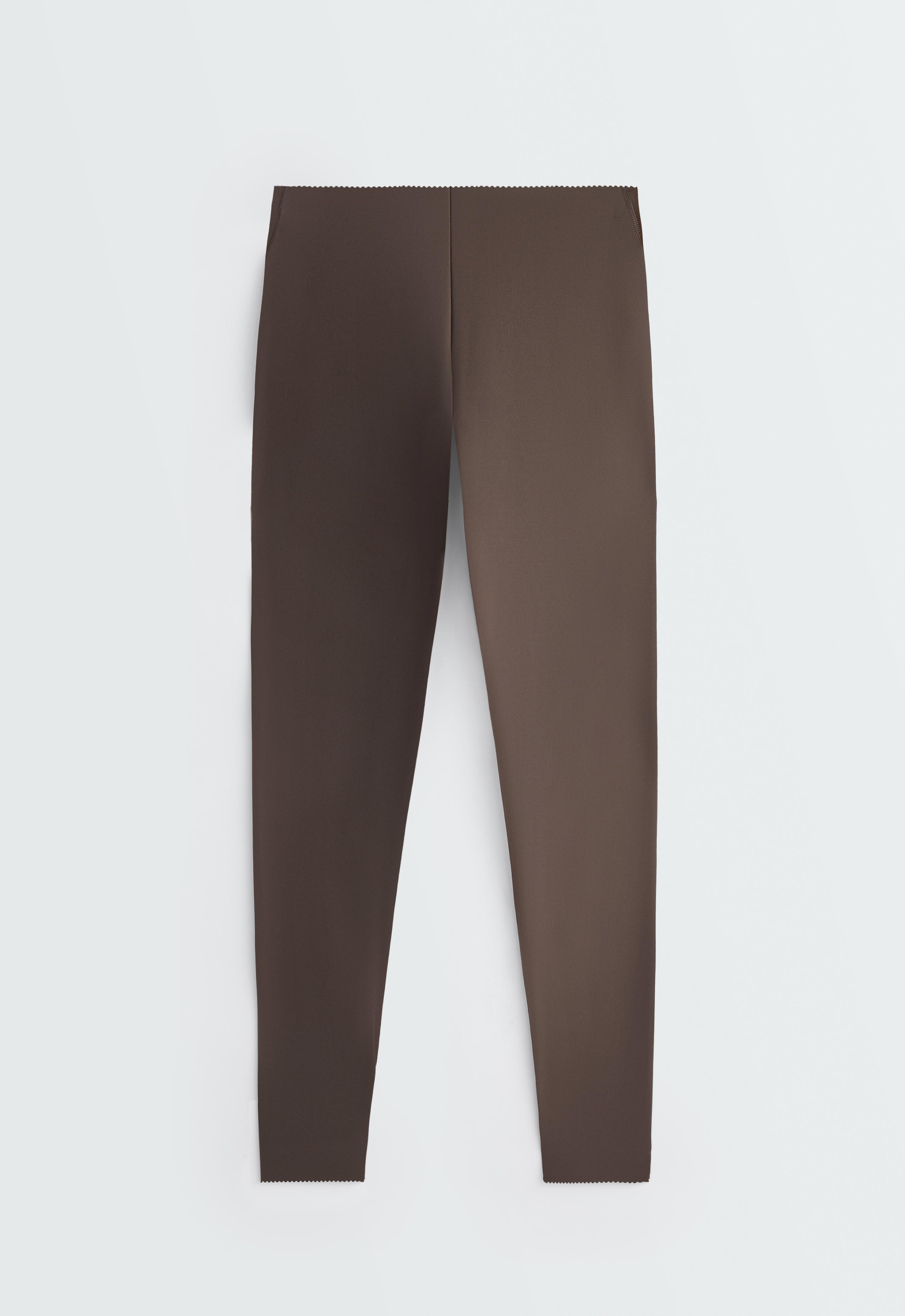 Compressive high-rise core-control ankle-length leggings - BROWN (753)