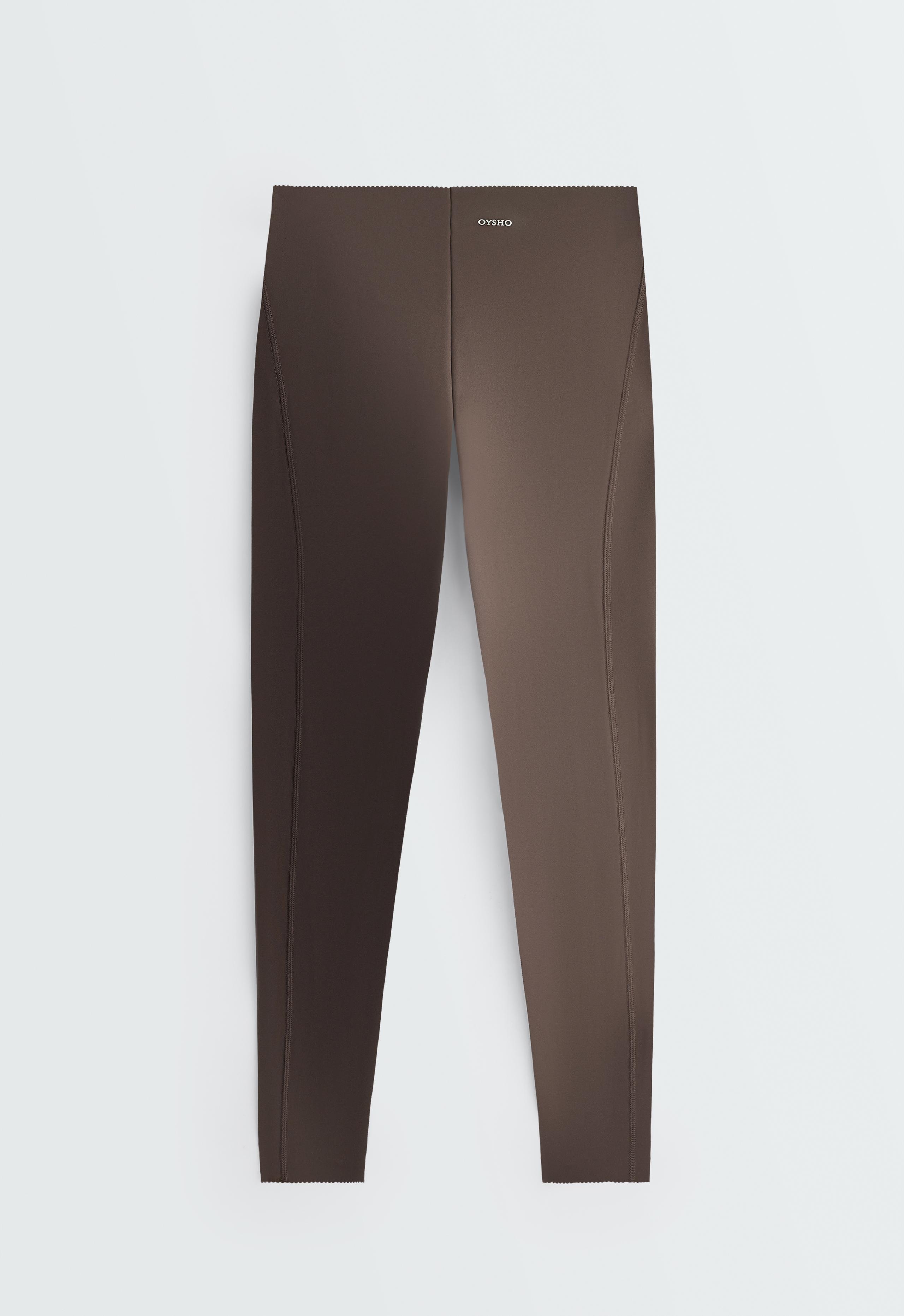 Compressive high-rise core-control ankle-length leggings - BROWN (753)