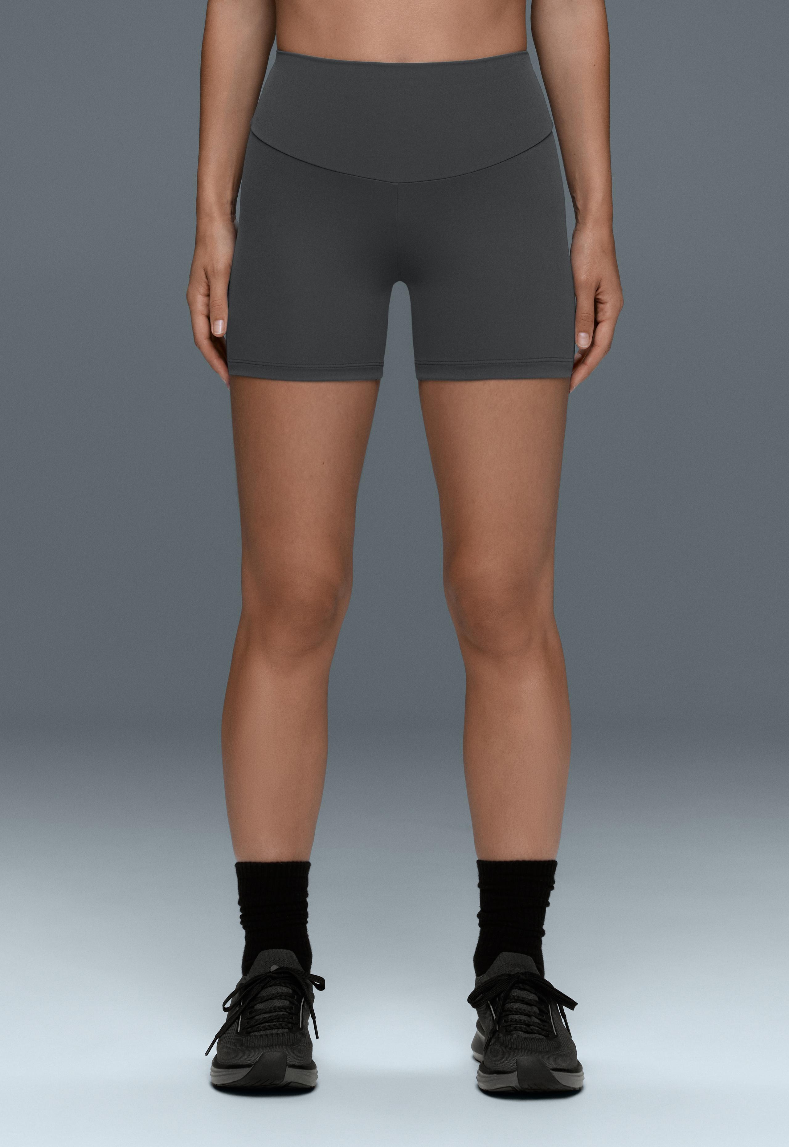 Comfortlux high-waisted 10cm hot pants - STEEL GREY
