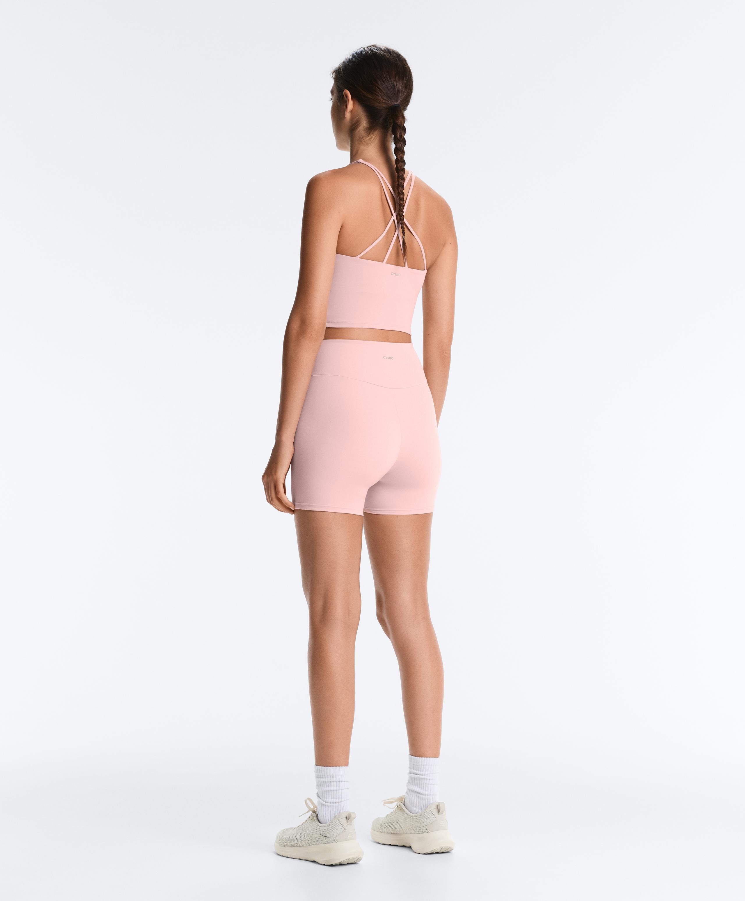 Comfortlux high-waisted 10cm hot pants - CLOUD PINK