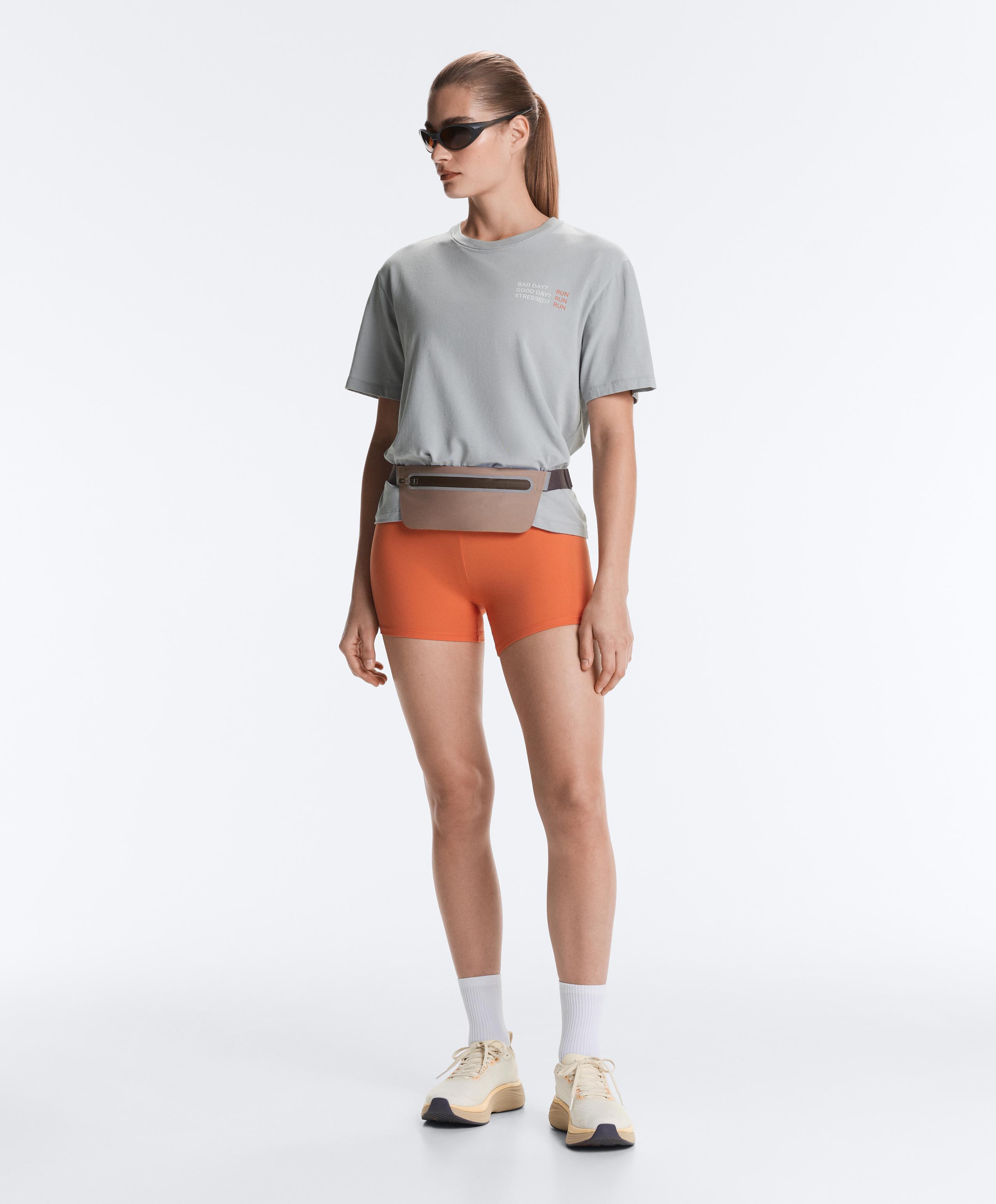 Comfortlux high-waisted 10cm hot pants - WASHED ORANGE
