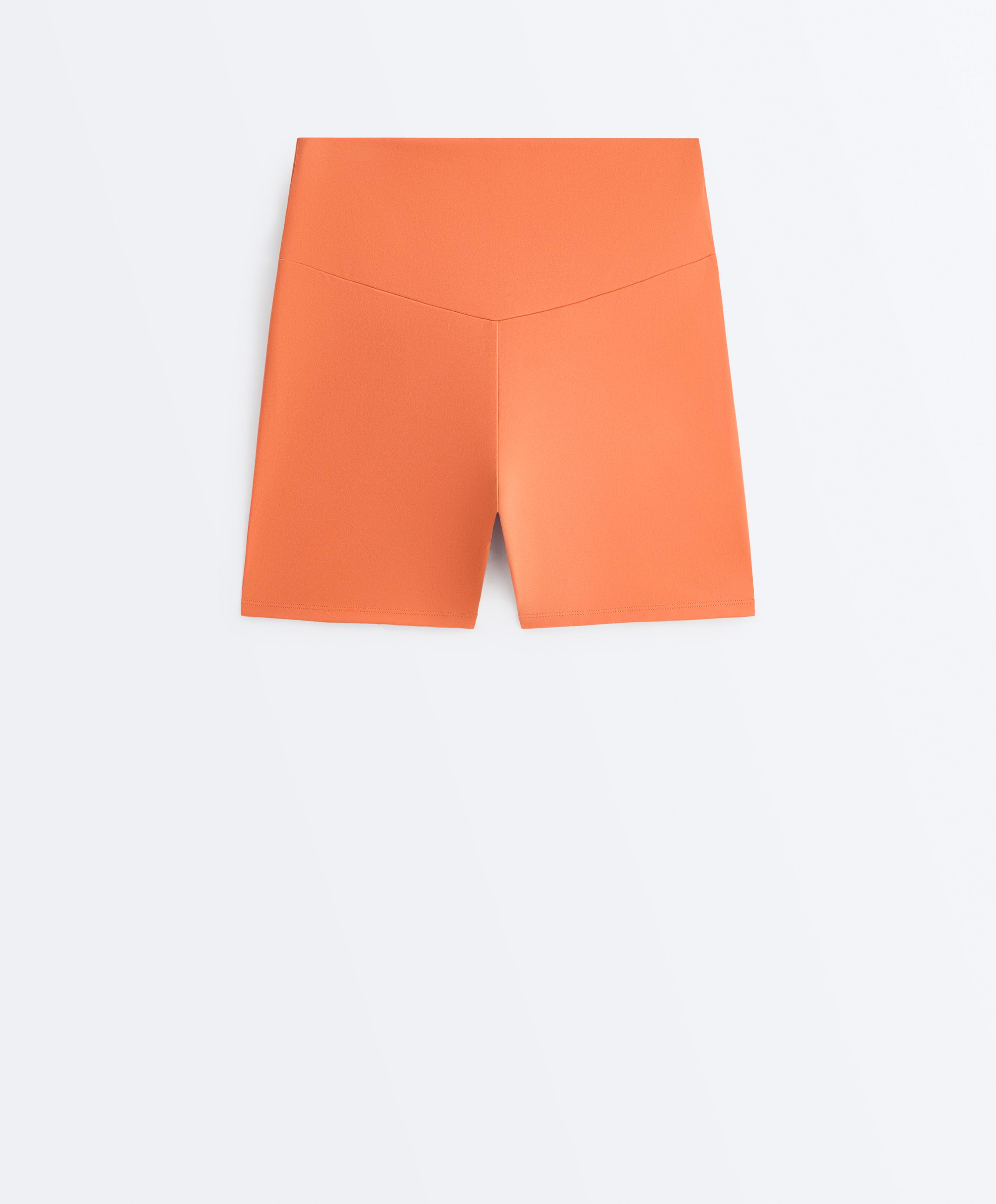 Comfortlux high-waisted 10cm hot pants - WASHED ORANGE