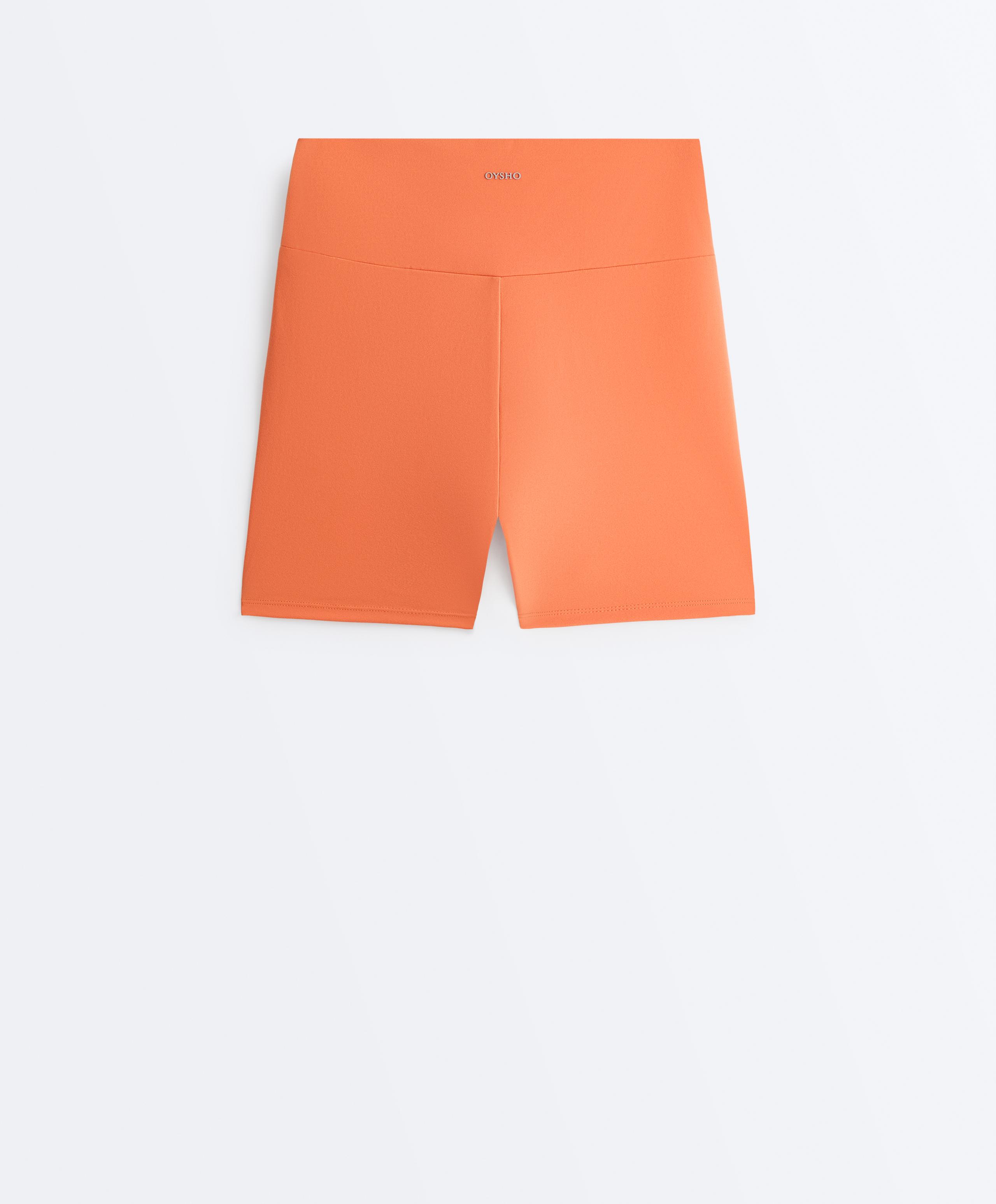 Comfortlux high-waisted 10cm hot pants - WASHED ORANGE