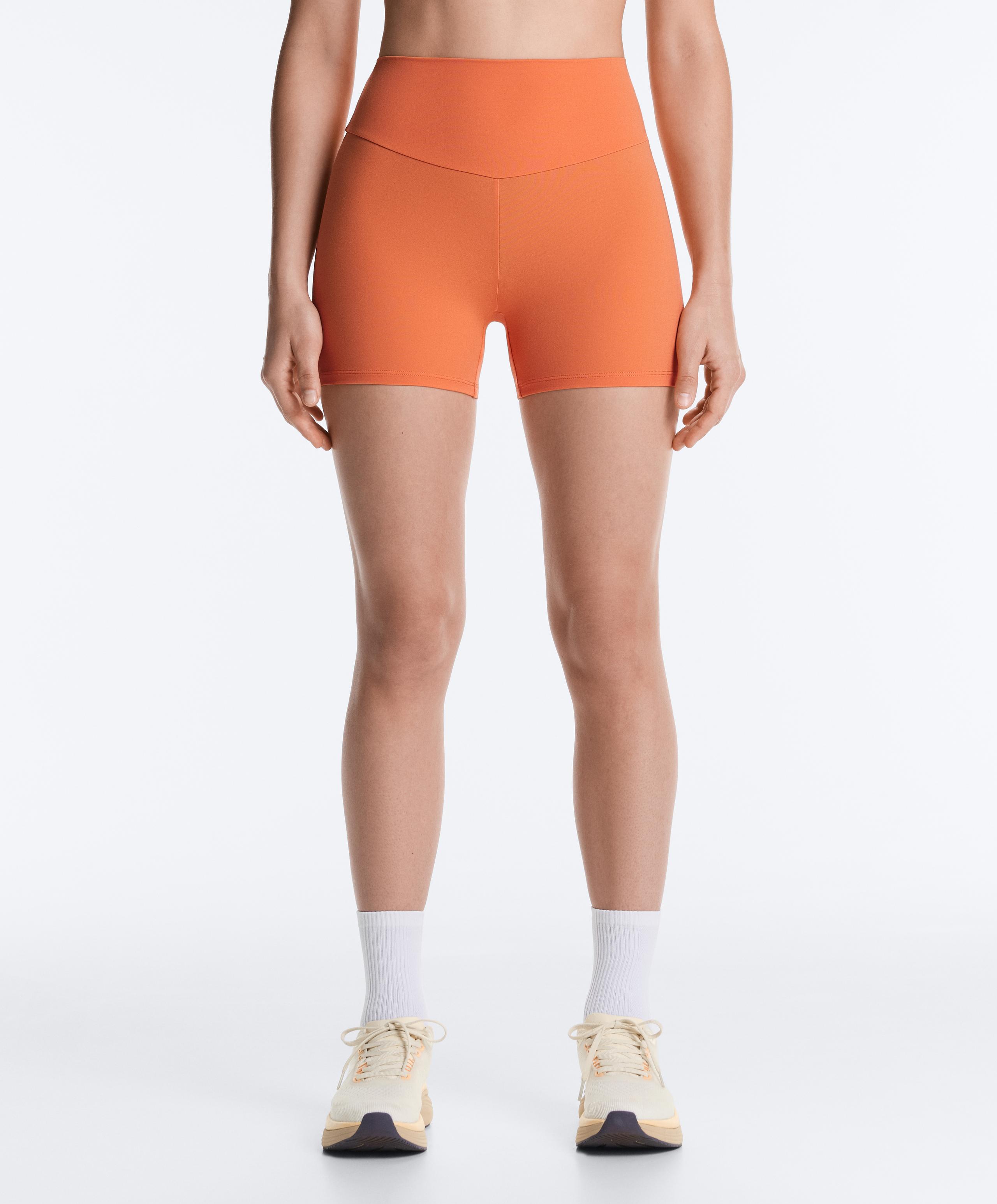 Comfortlux high-waisted 10cm hot pants - WASHED ORANGE