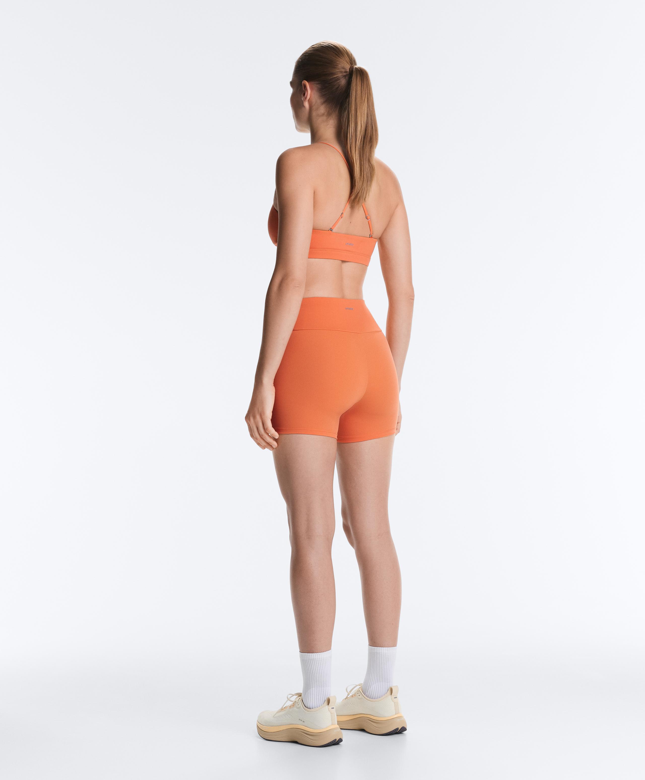 Comfortlux high-waisted 10cm hot pants - WASHED ORANGE