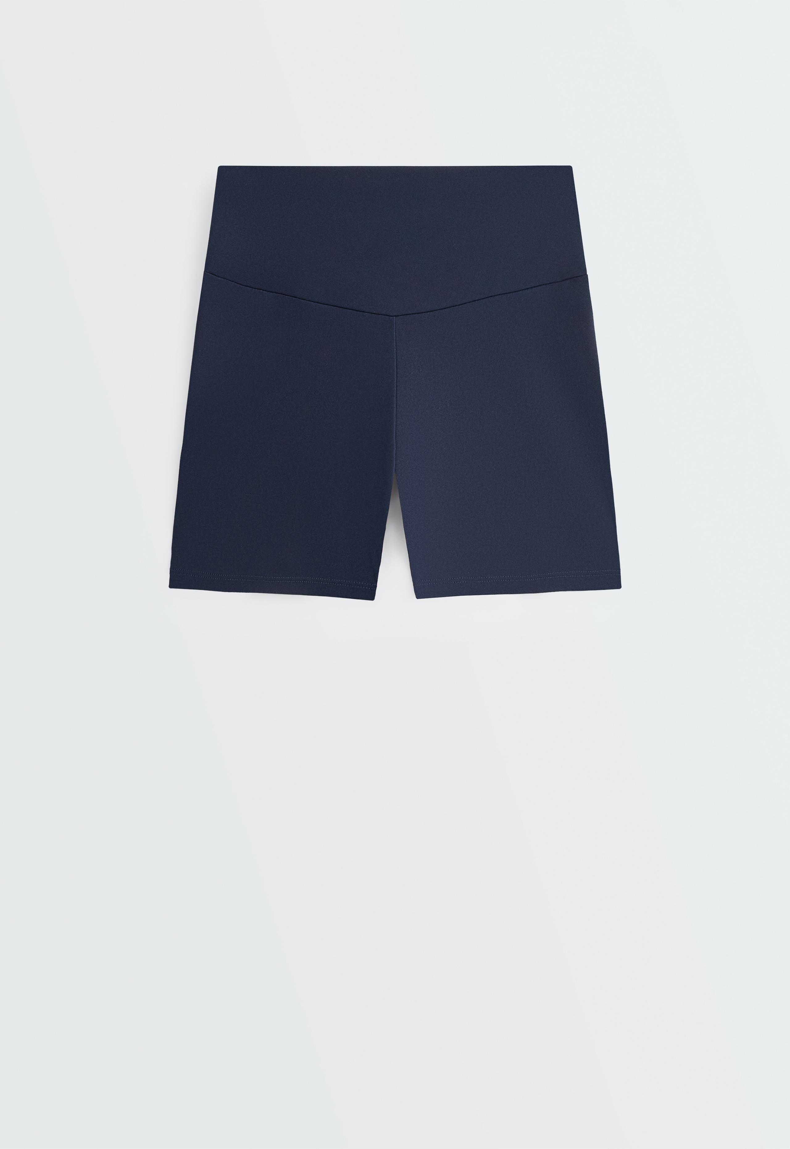 Comfortlux high-waisted 10cm hot pants - NAVY BLUE
