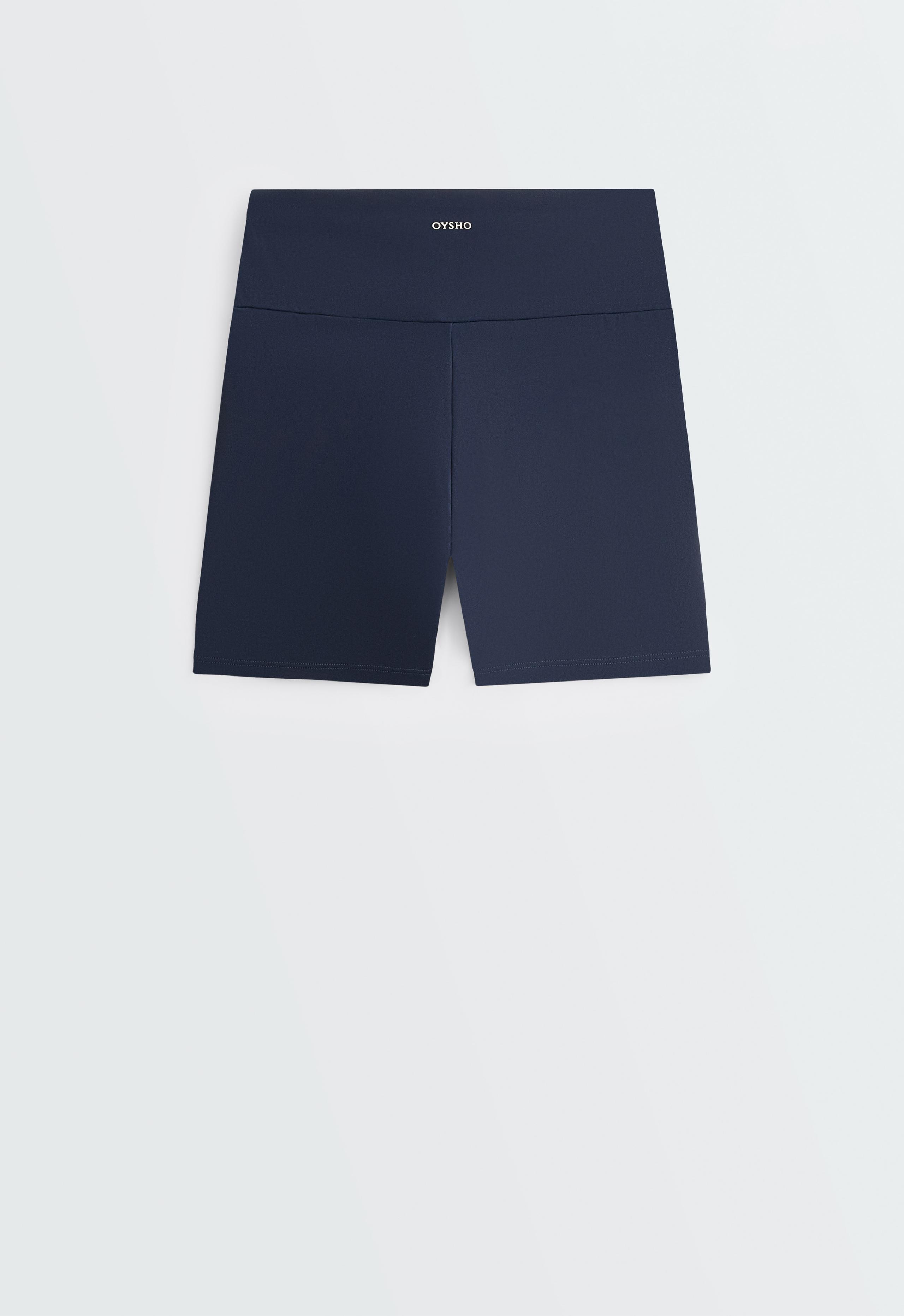 Comfortlux high-waisted 10cm hot pants - NAVY BLUE