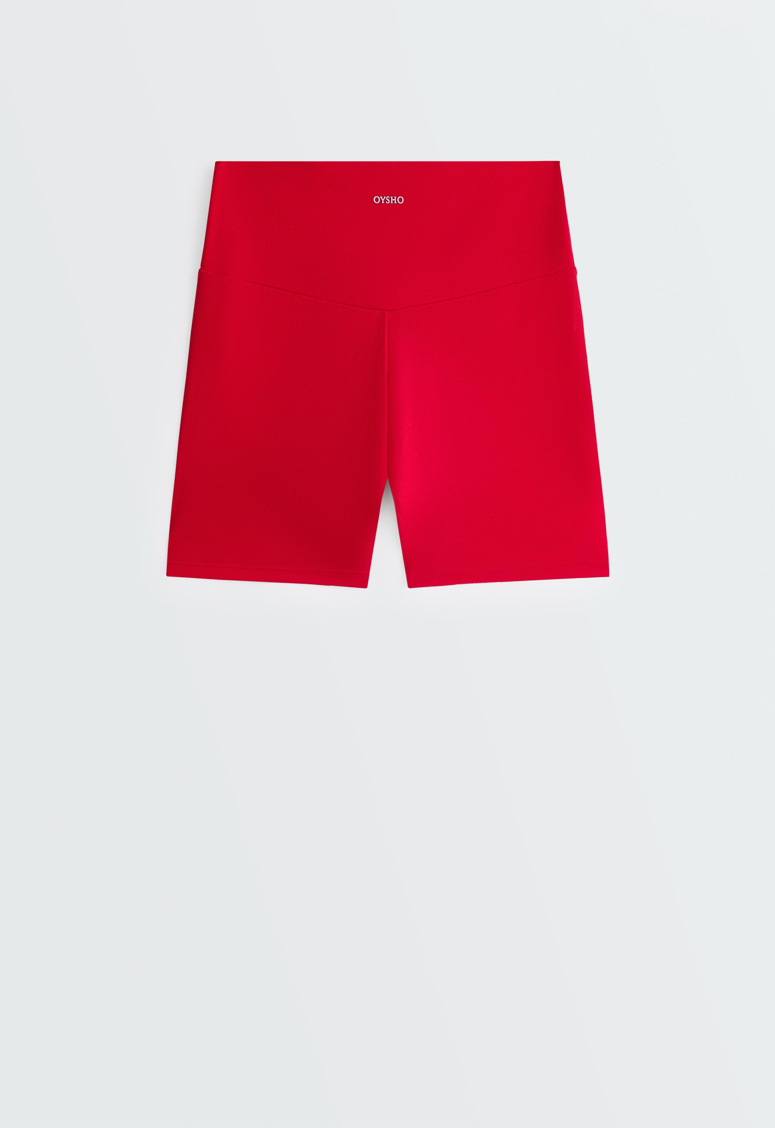 Comfortlux high-waisted 10cm hot pants - STRONG RED