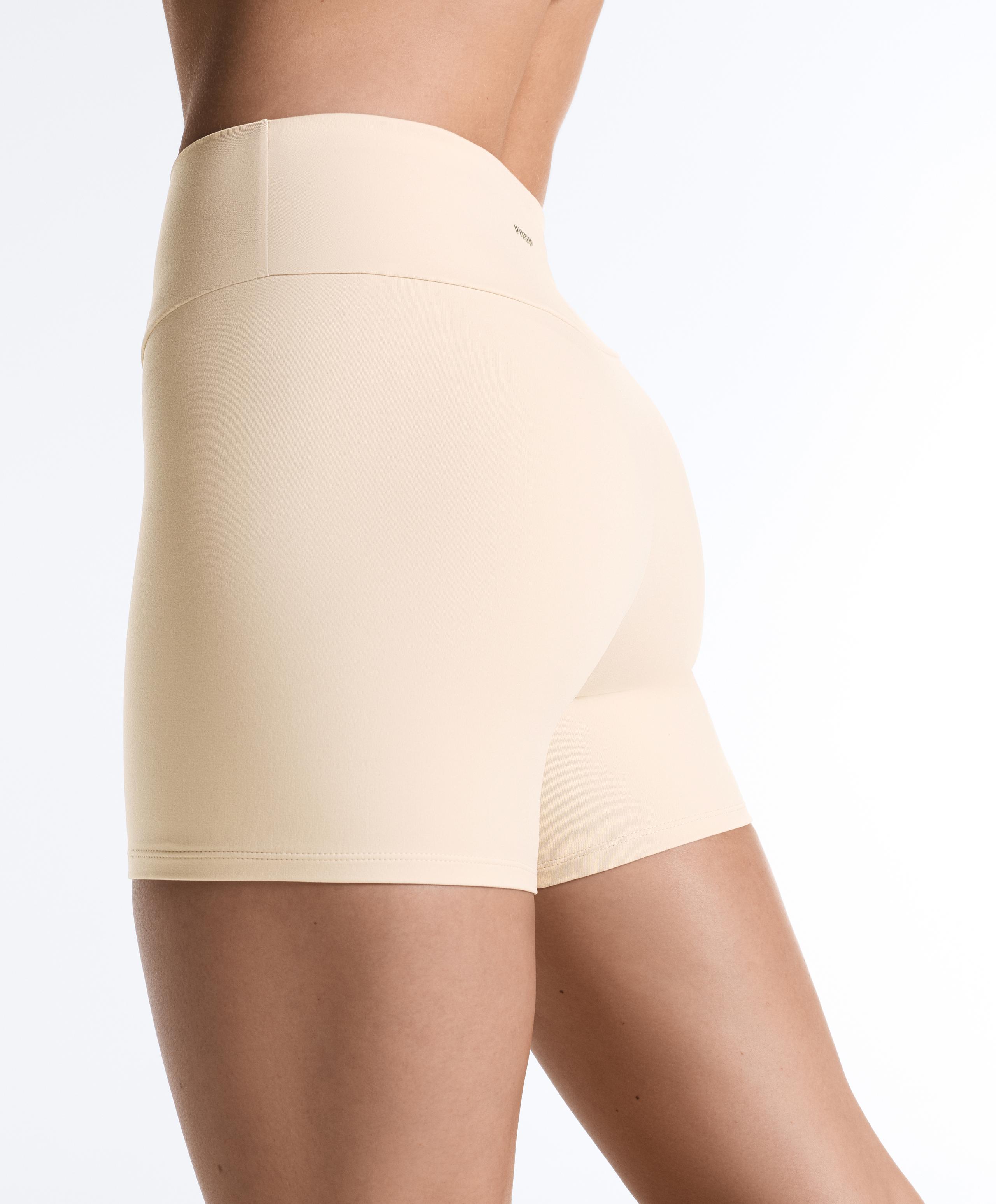 Comfortlux high-waisted 10cm hot pants - SAND